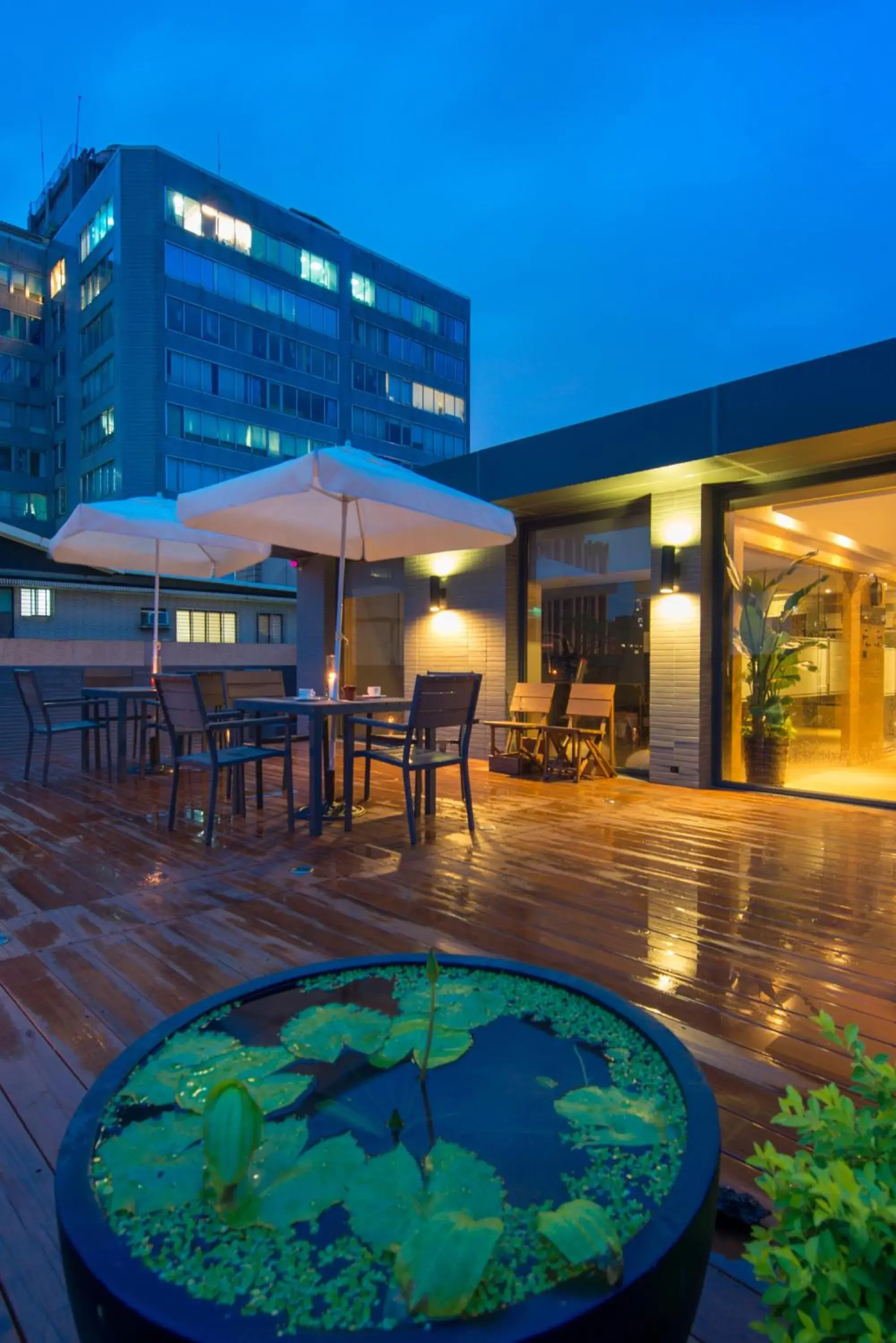 Balcony/Terrace, Swimming Pool in Simple Hotel