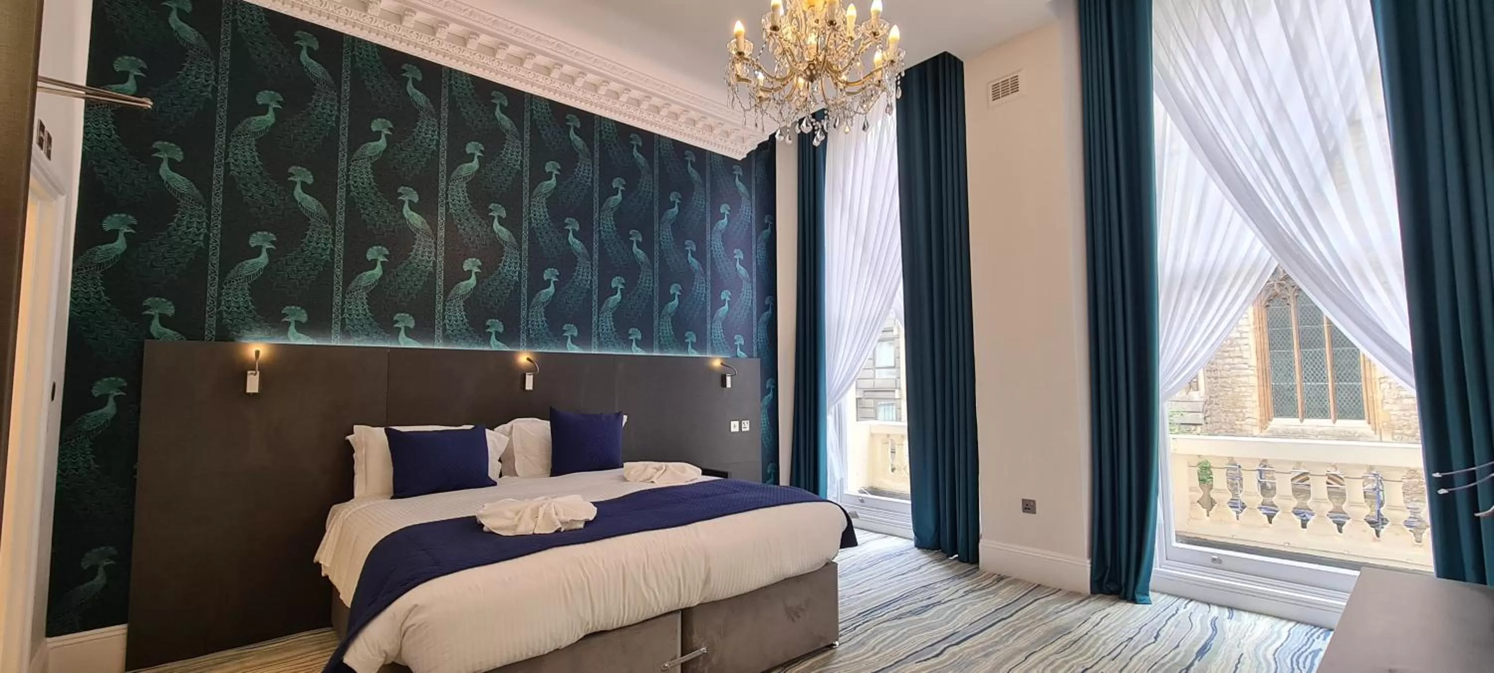 Bed in Commodore Hotel