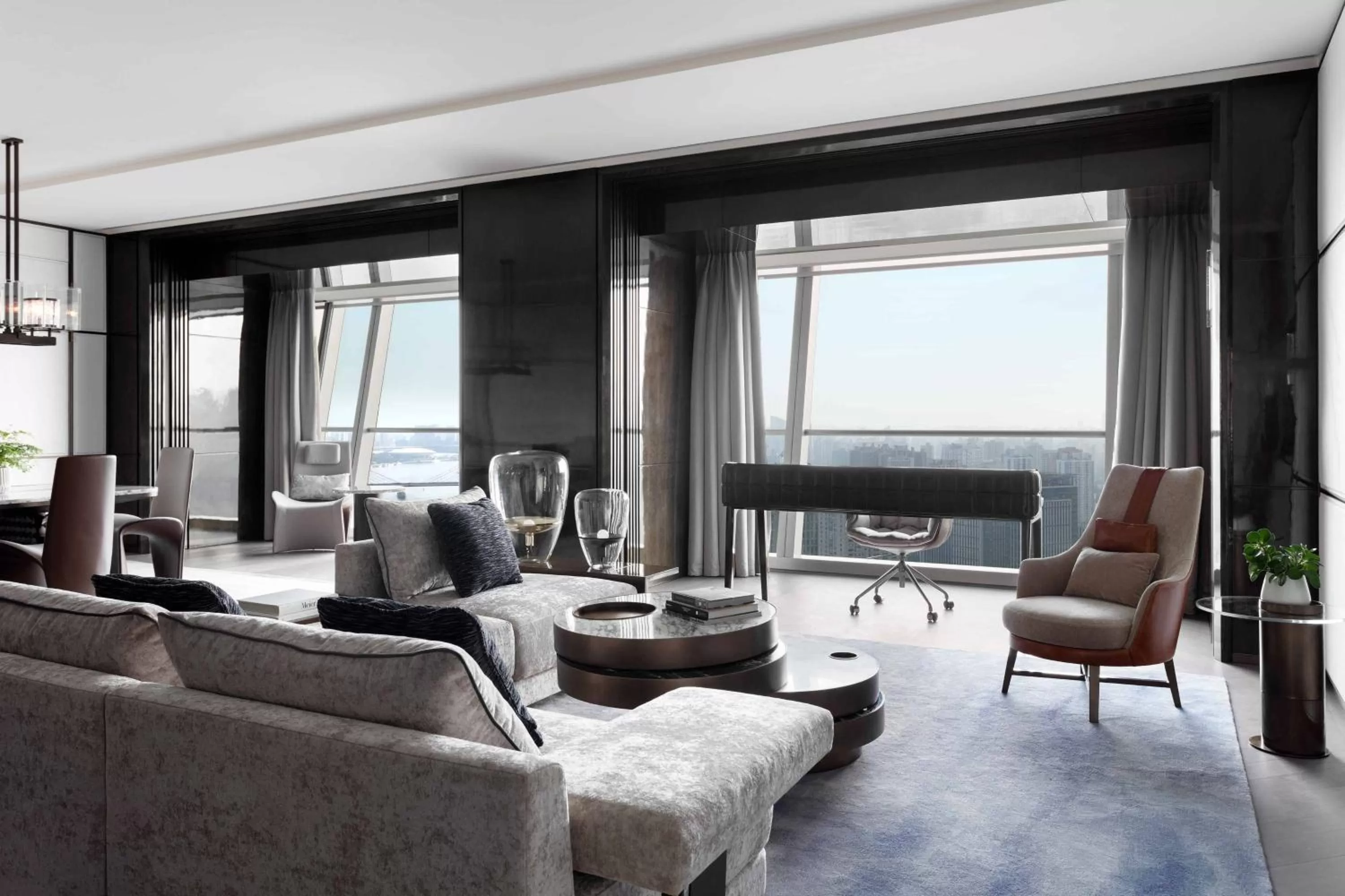 Living room in JW Marriott Marquis Hotel Shanghai Pudong