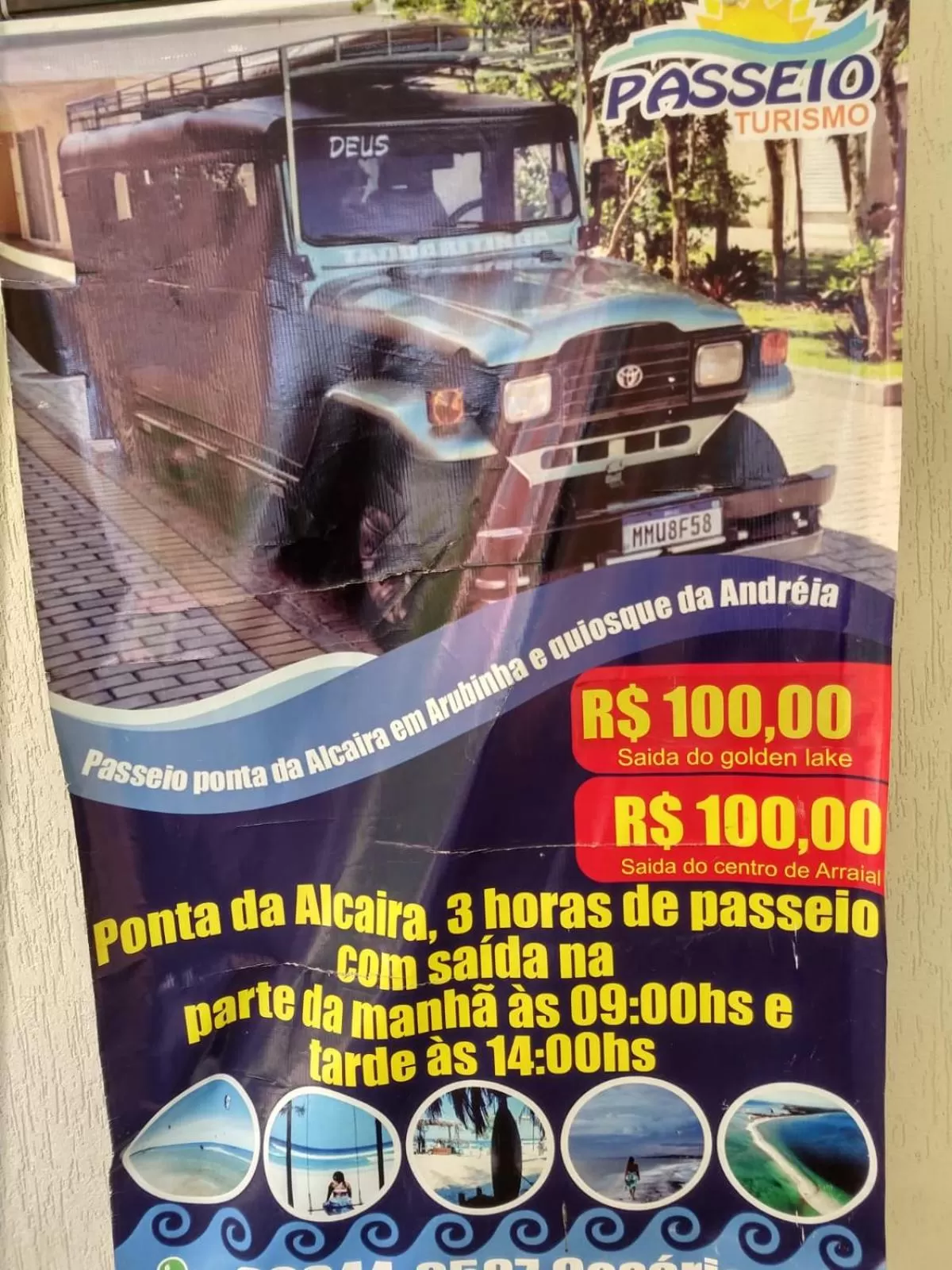 Parking in Apartamento no Golden Lake - pé na areia, agua de côco e cervejinha