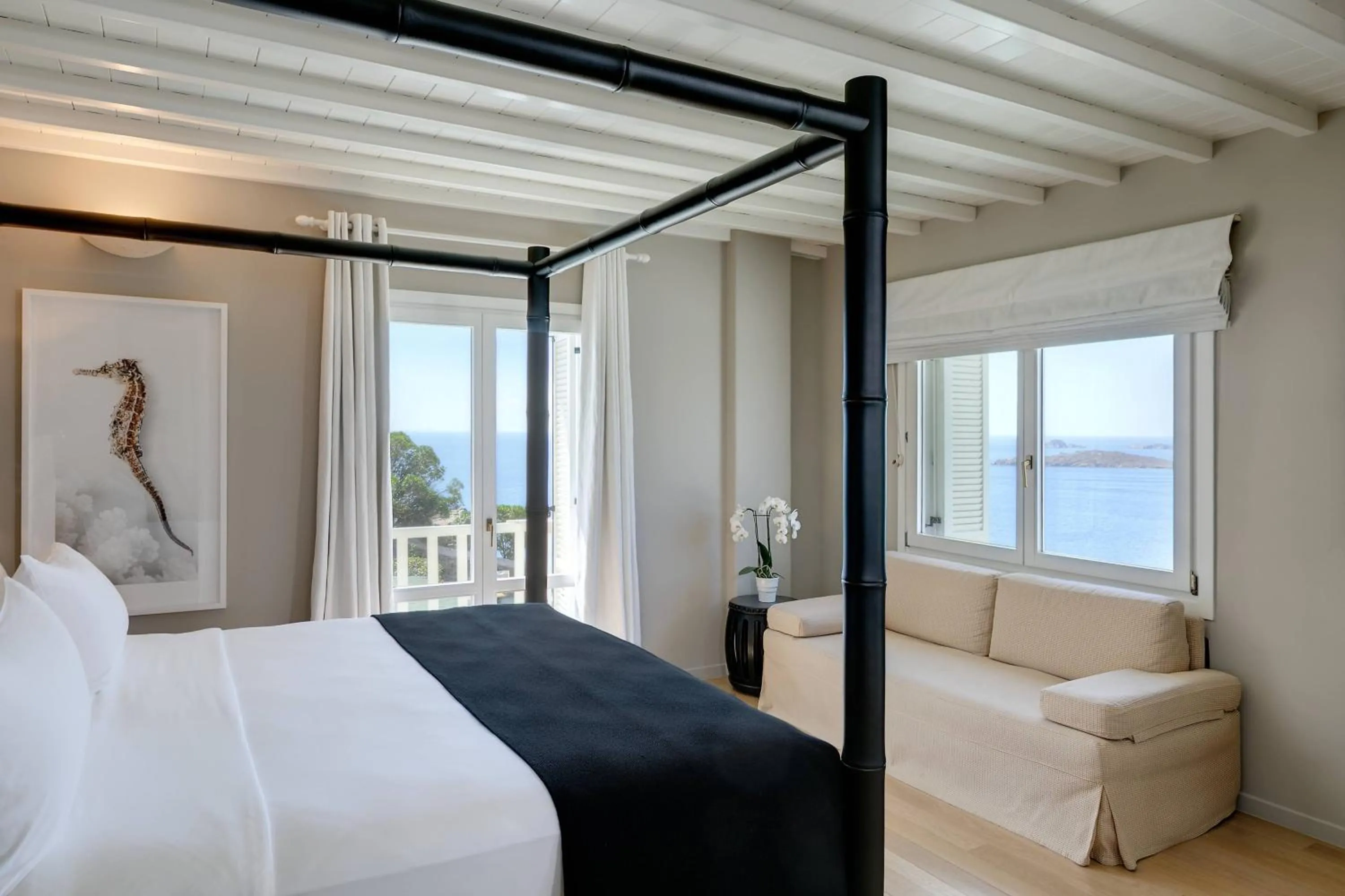 Bedroom, Bed in Santa Marina, A Luxury Collection Resort, Mykonos