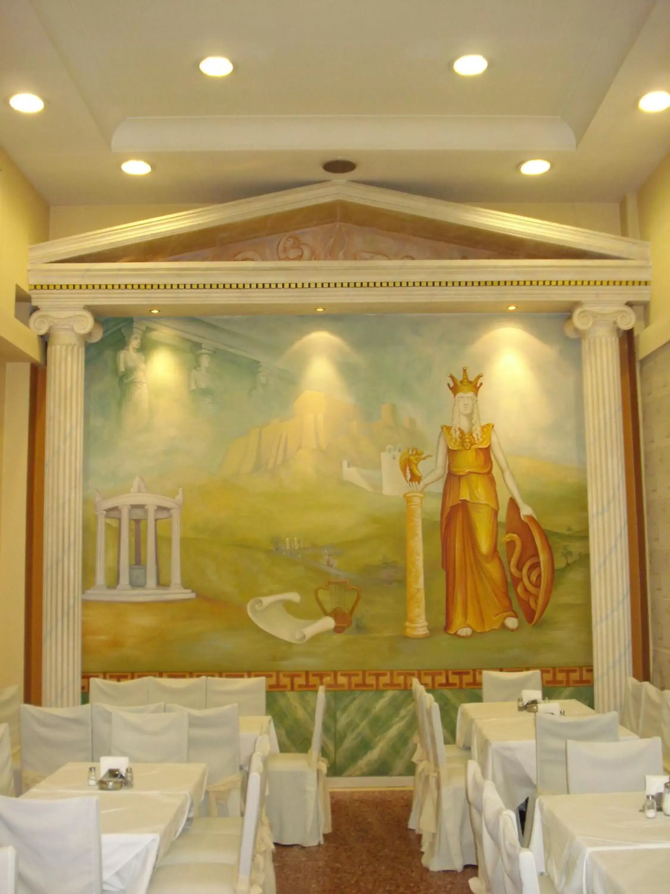 Decorative detail, Restaurant/Places to Eat in Hotel Solomou Athens