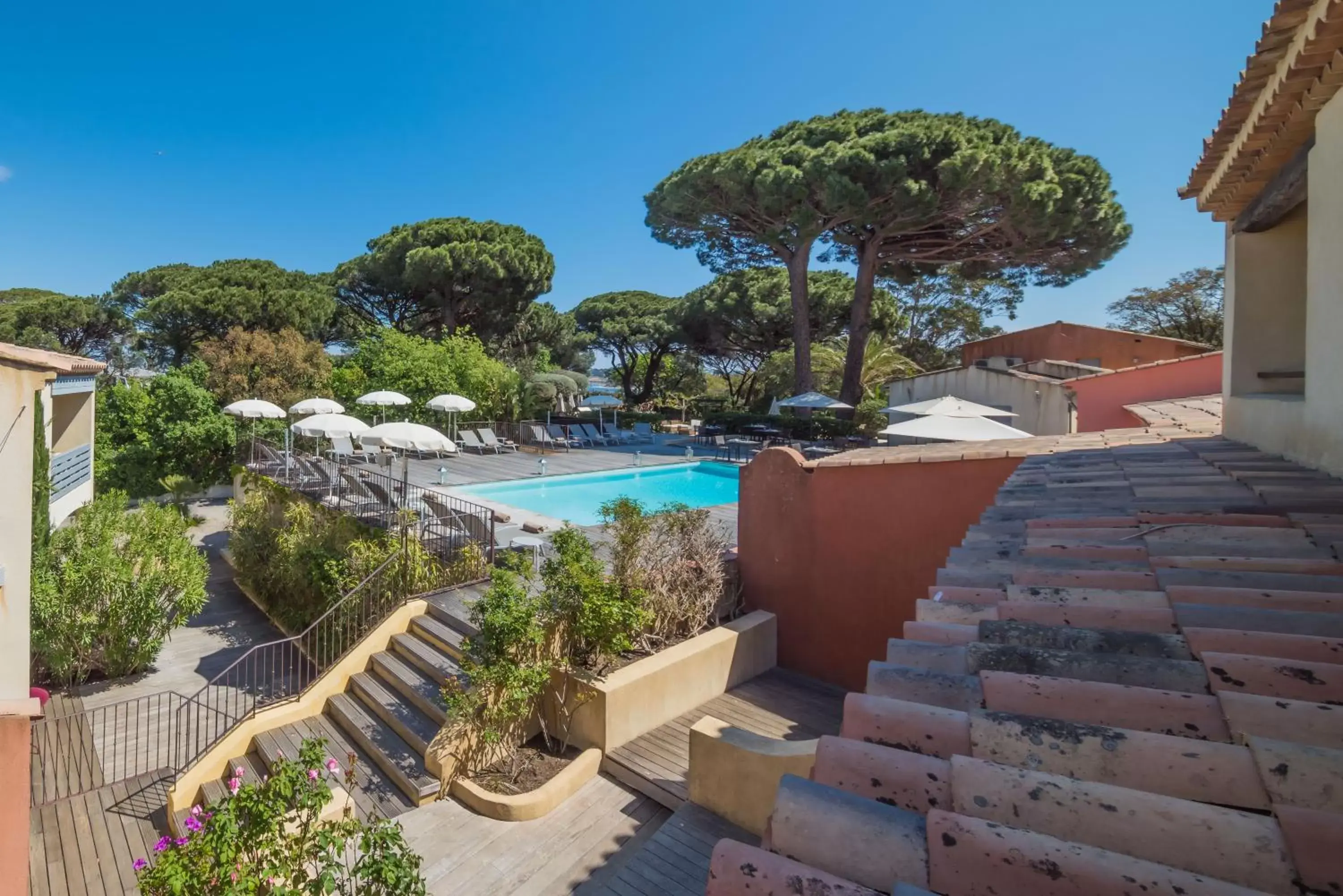 Bird's eye view, Pool View in Les Capucines Saint Tropez