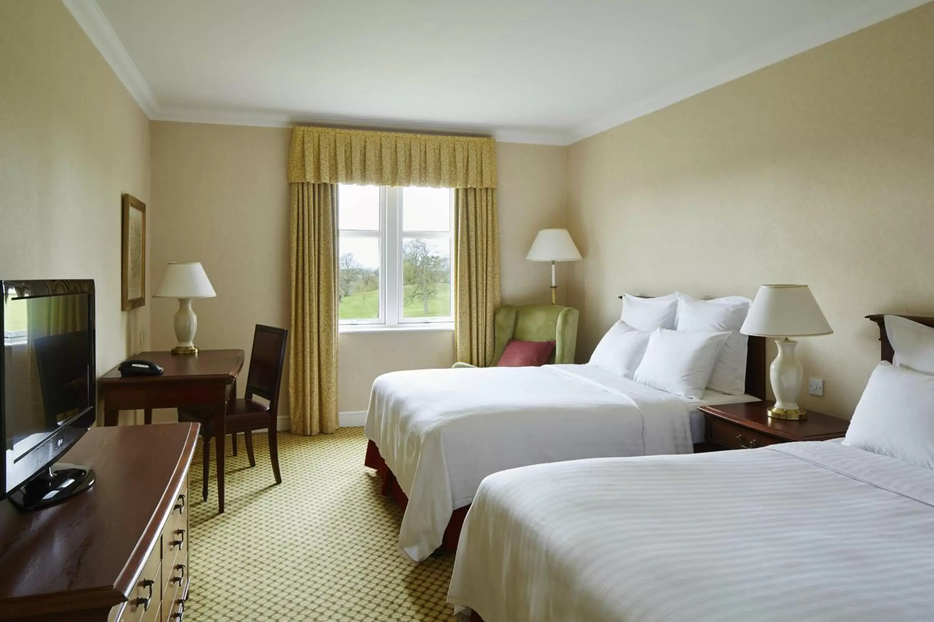 Deluxe Double Room with Two Double Beds in Delta Hotels by Marriott Breadsall Priory Country Club