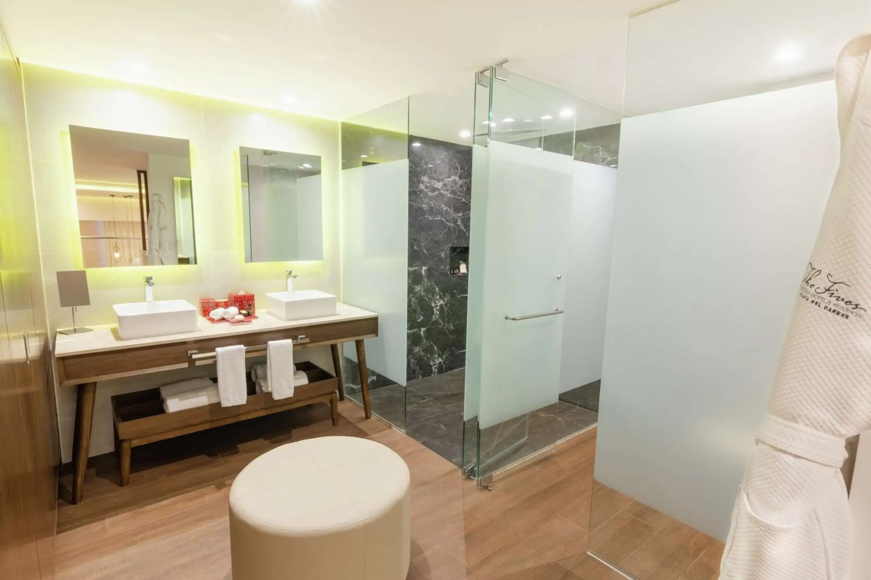 Bathroom in The Fives Downtown Hotel & Residences, Curio Collection by Hilton