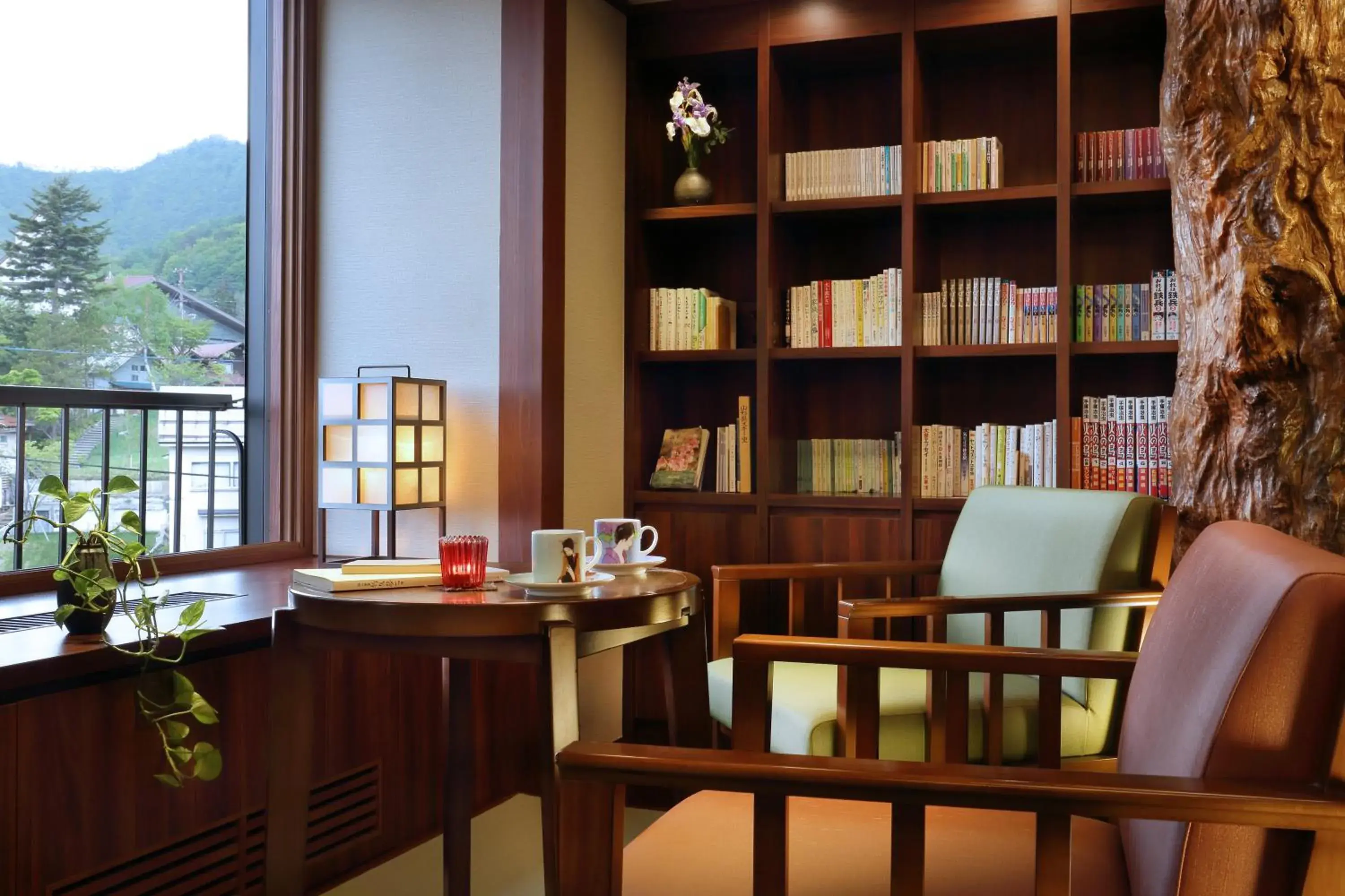 Lounge or bar in Zao Onsen Omiya Ryokan Lounge or bar in Zao Onsen Omiya Ryokan