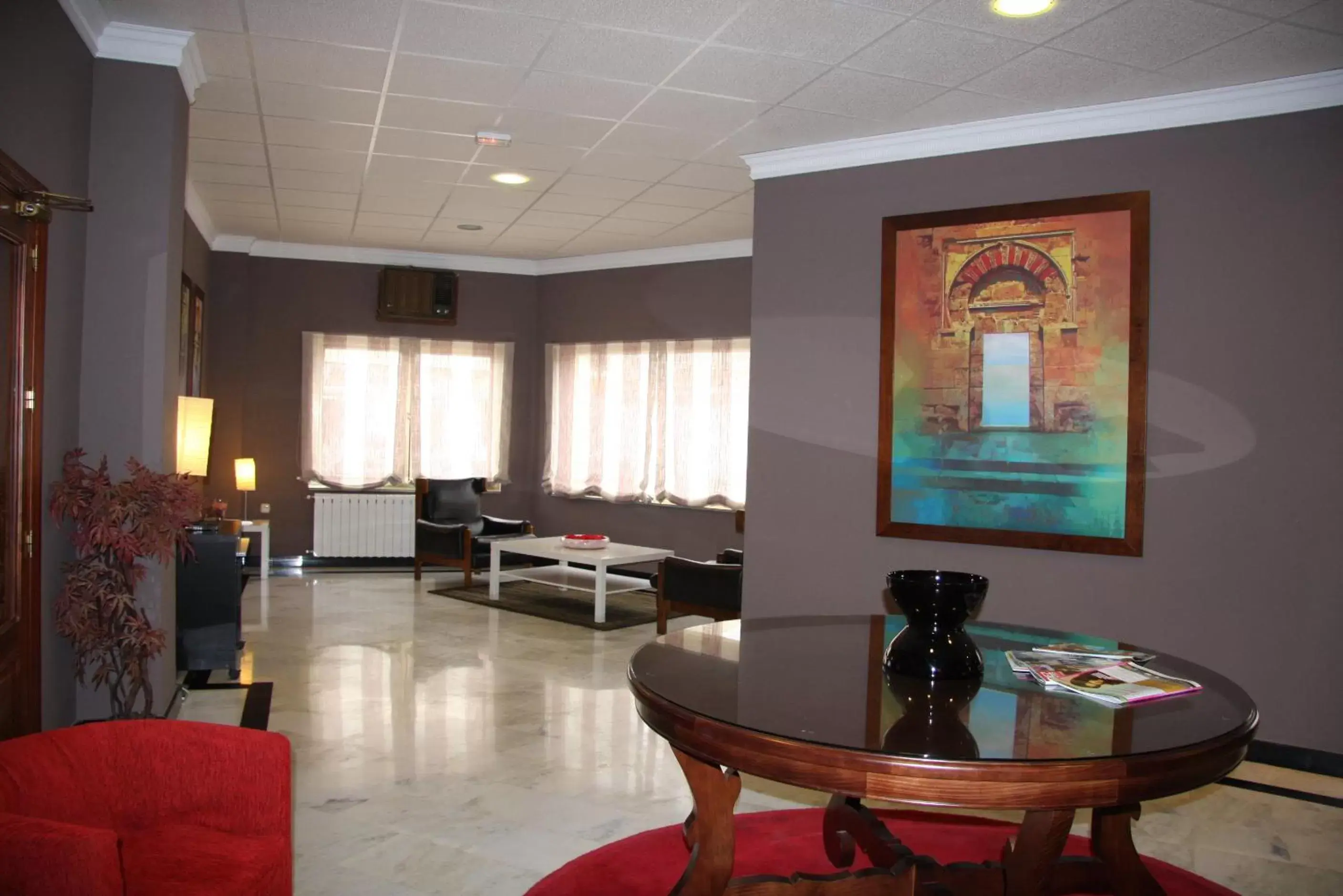 Lobby or reception in Hotel Mulhacen