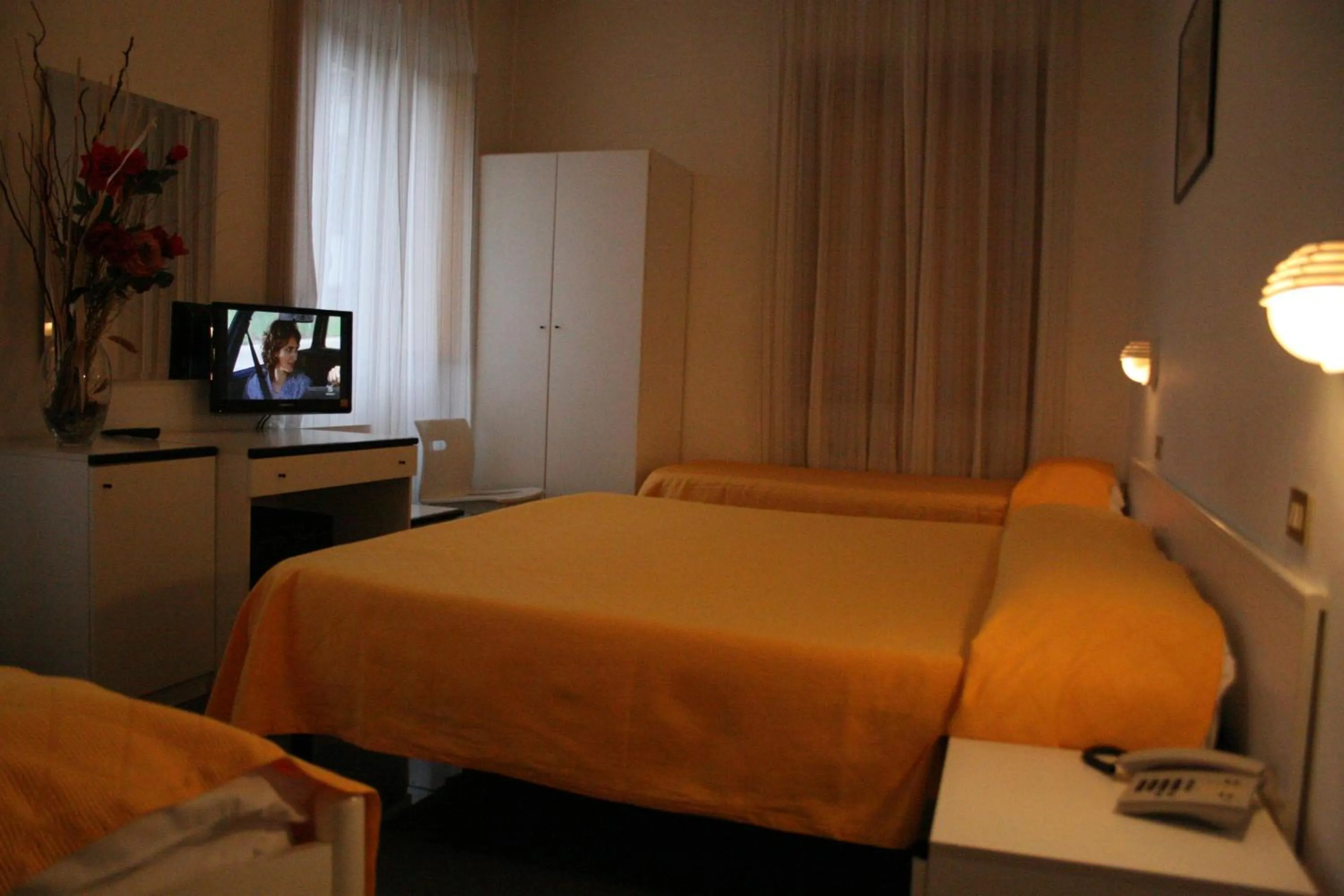 Bed in Hotel La Meridiana
