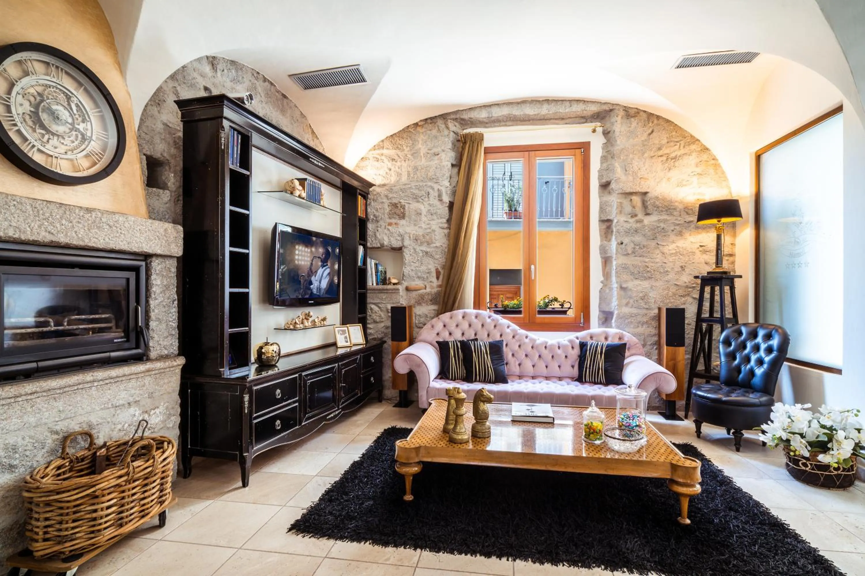 Lobby or reception in La Locanda Del Conte Mameli