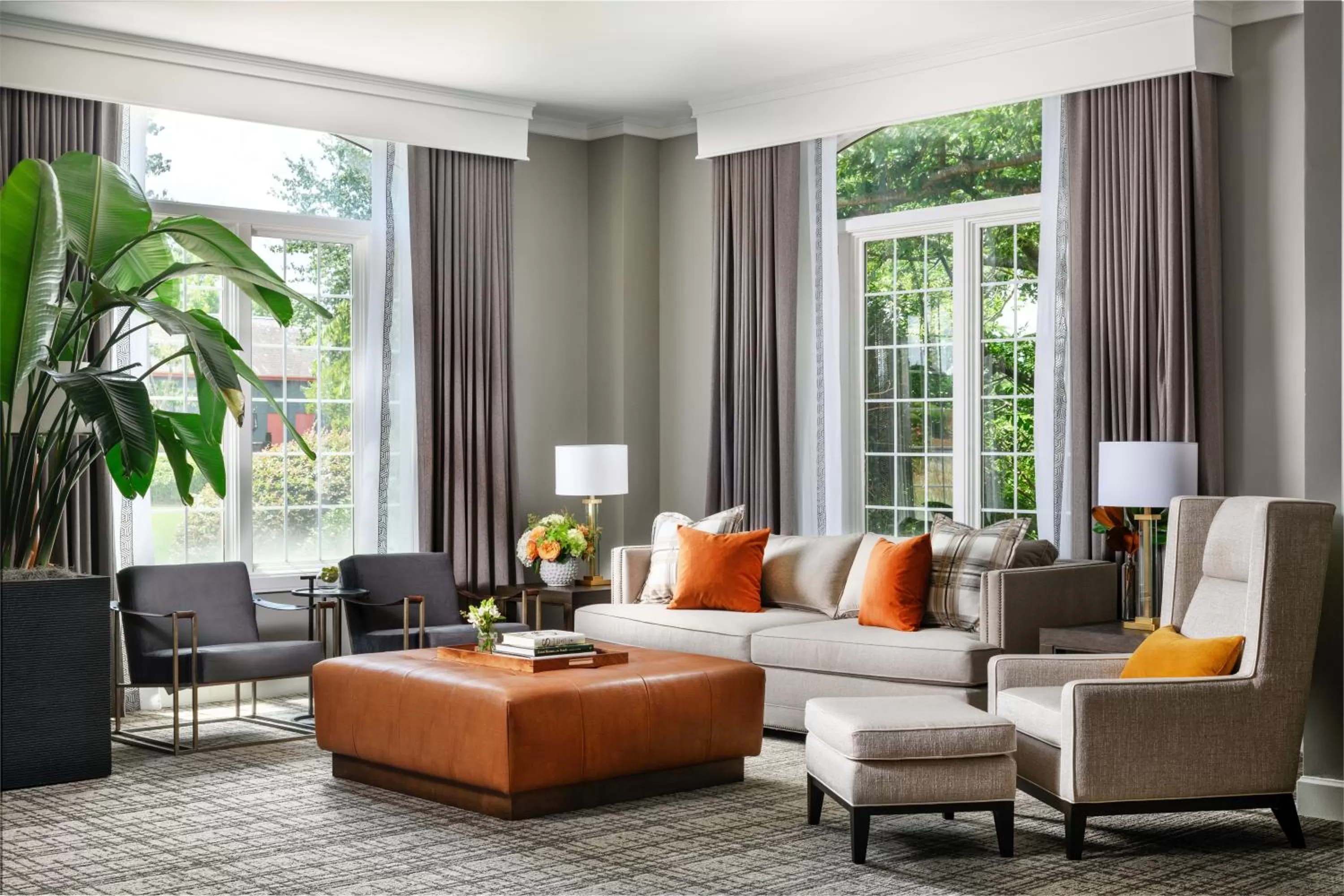 Bedroom in Chateau Elan Winery