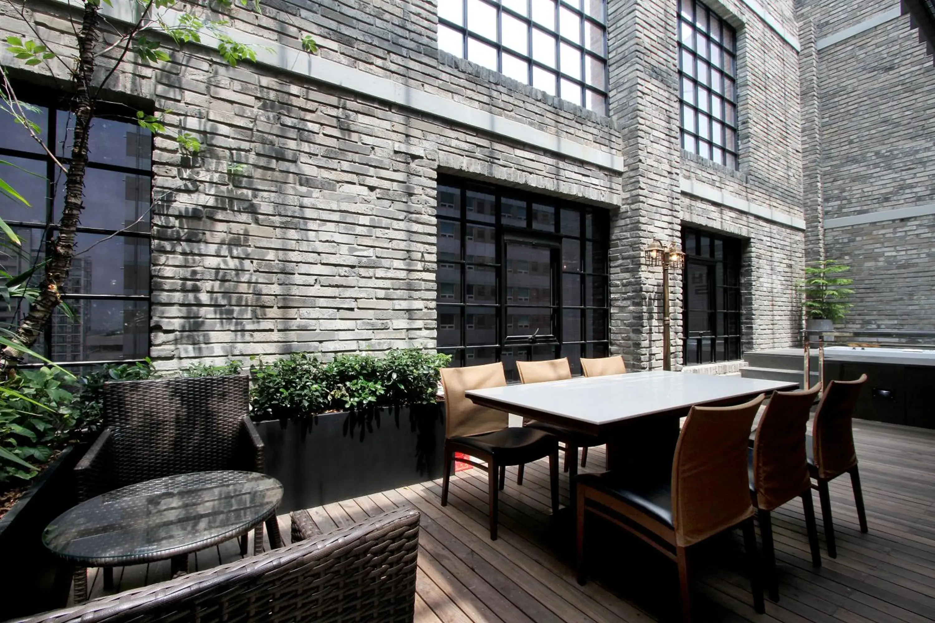 Patio, Restaurant/Places to Eat in Hotel Loft