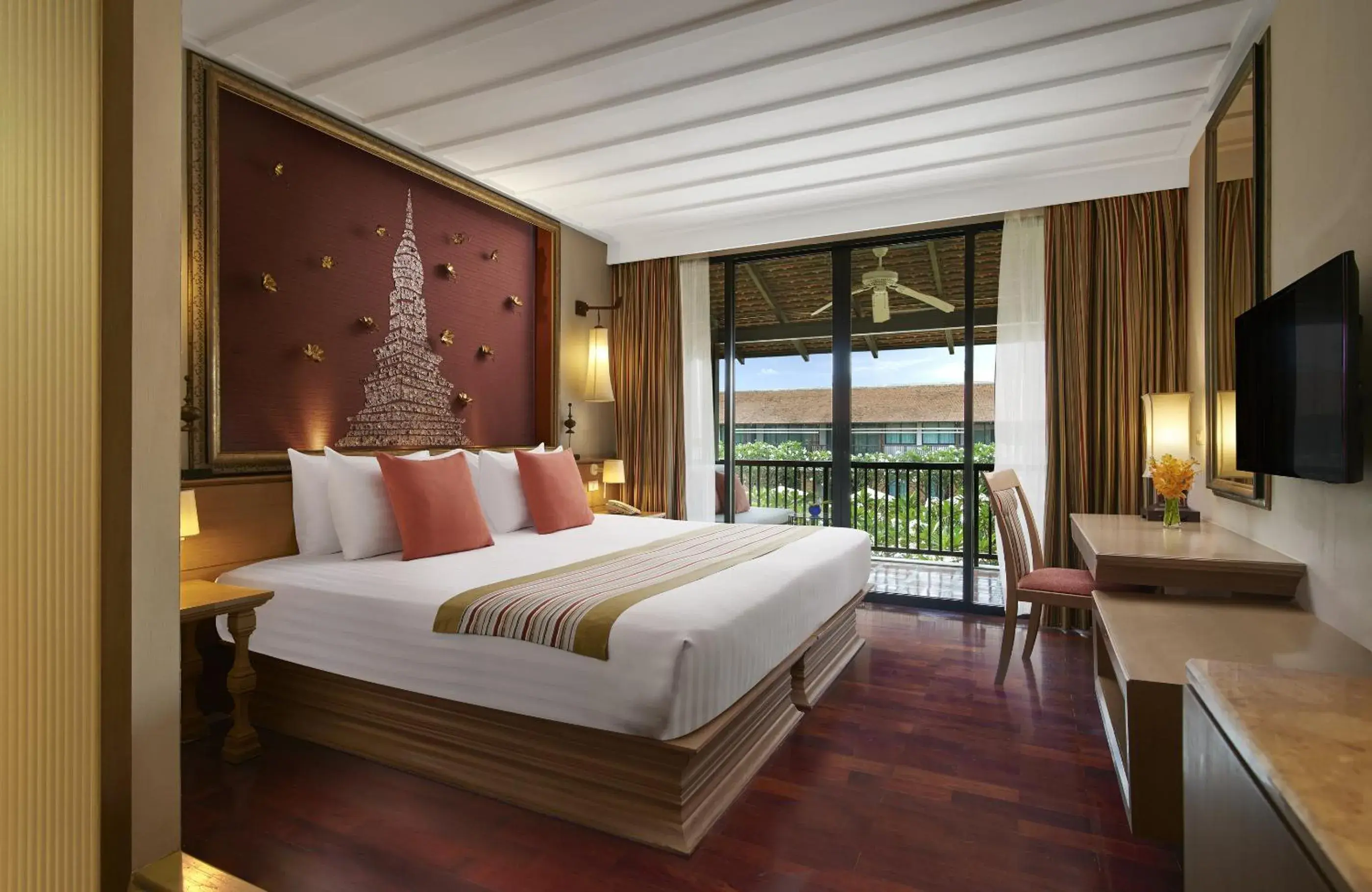Bed in Sukhothai Heritage Resort - SHA PLUS