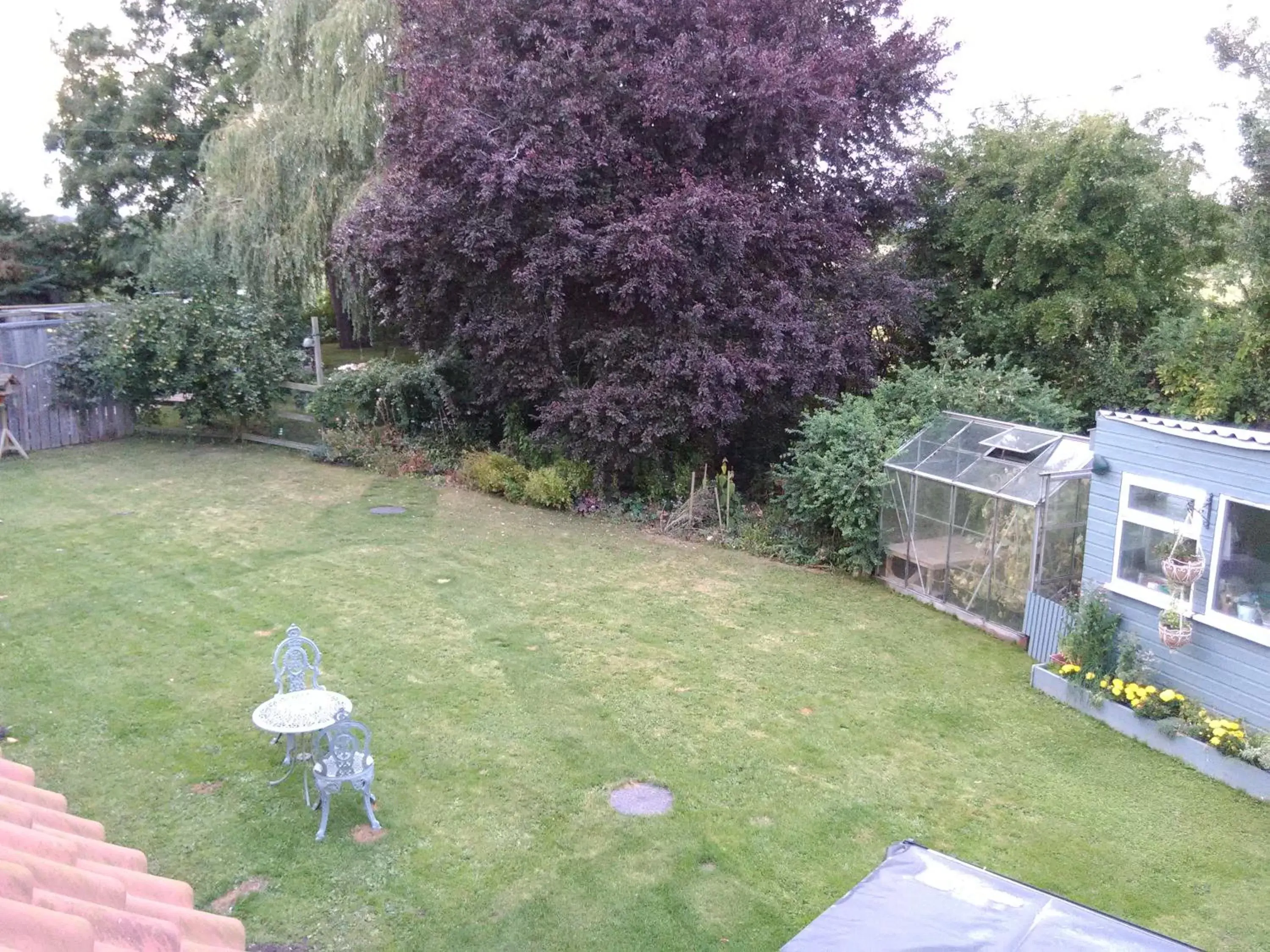 Garden view in White Cottage B and B