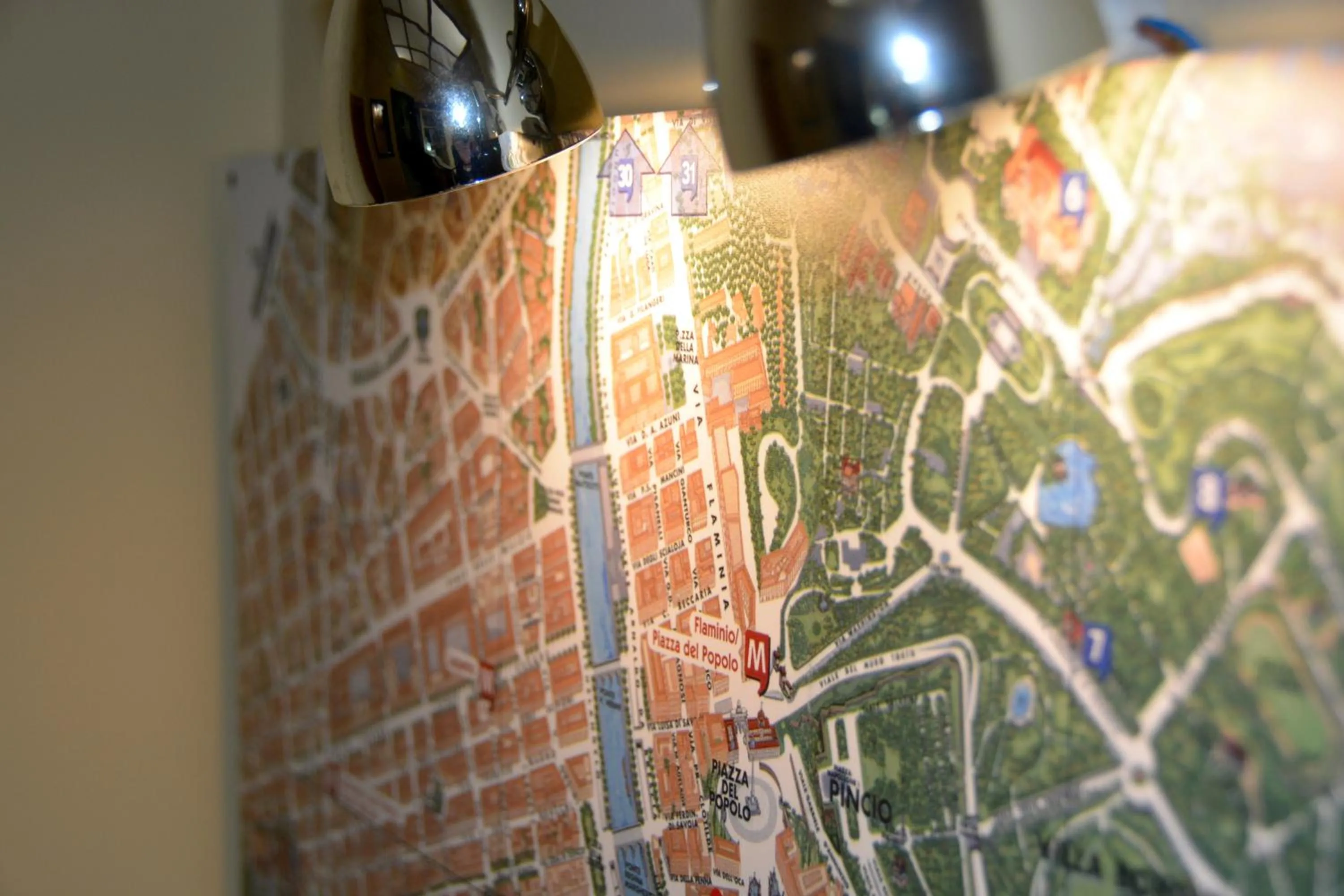 Decorative detail in Ripetta Central Suites