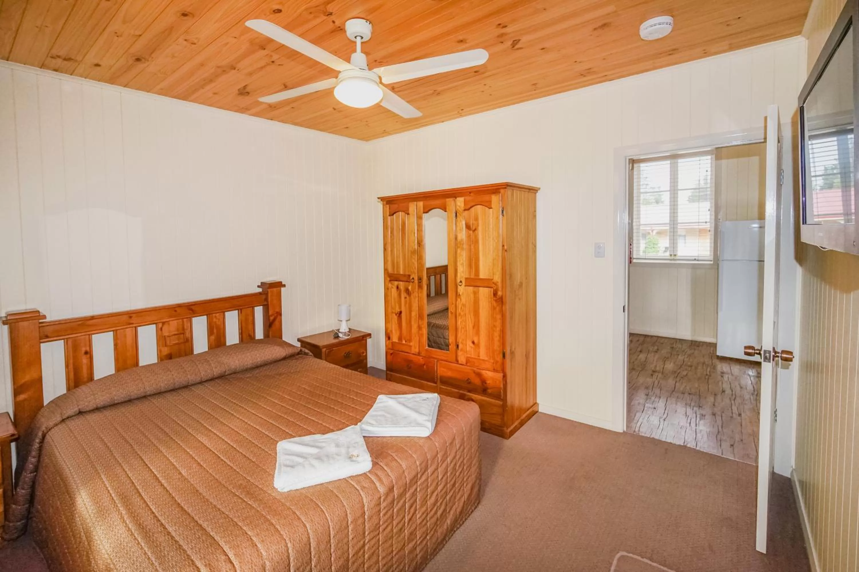 Bed in Black Gold Motel