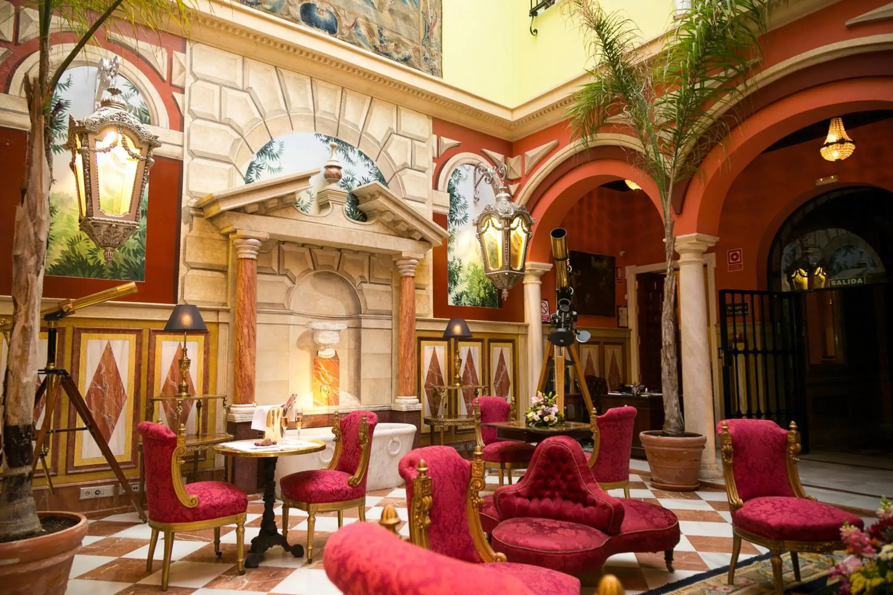 Lobby or reception in Hotel Ateneo Sevilla