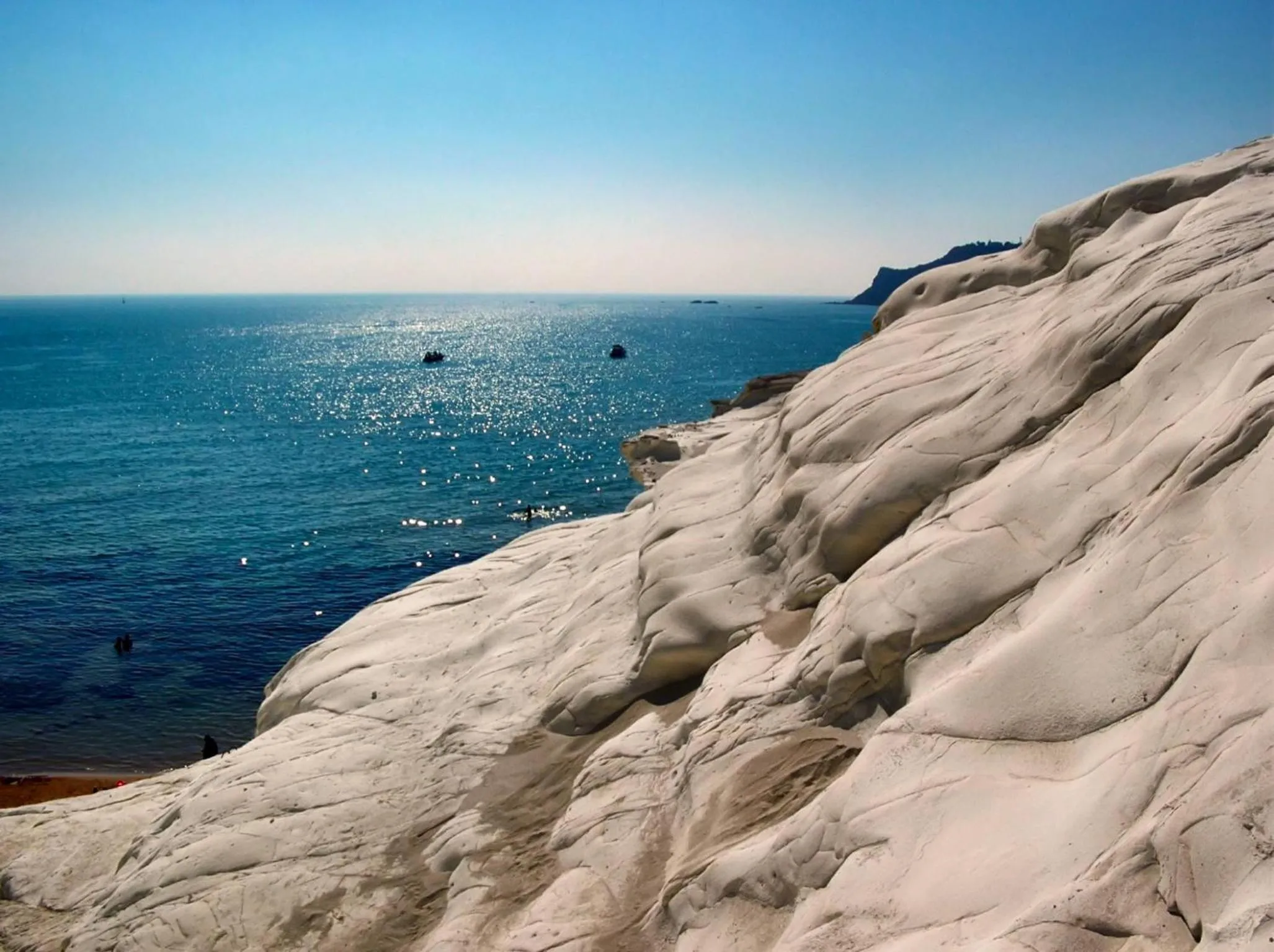 Bird's eye view in Scala Dei Turchi Resort