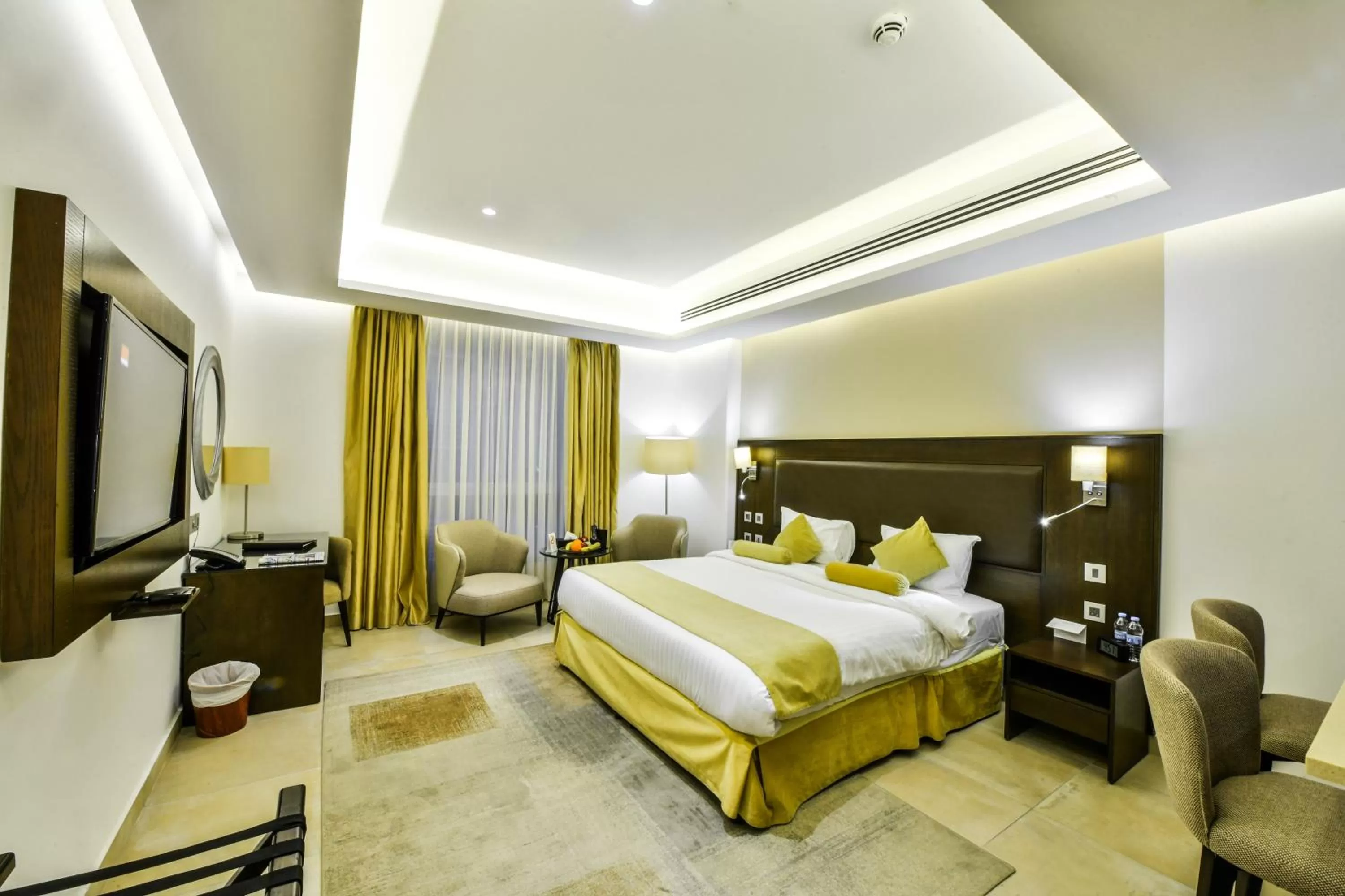 Bed in Downtown Hotel Apartments