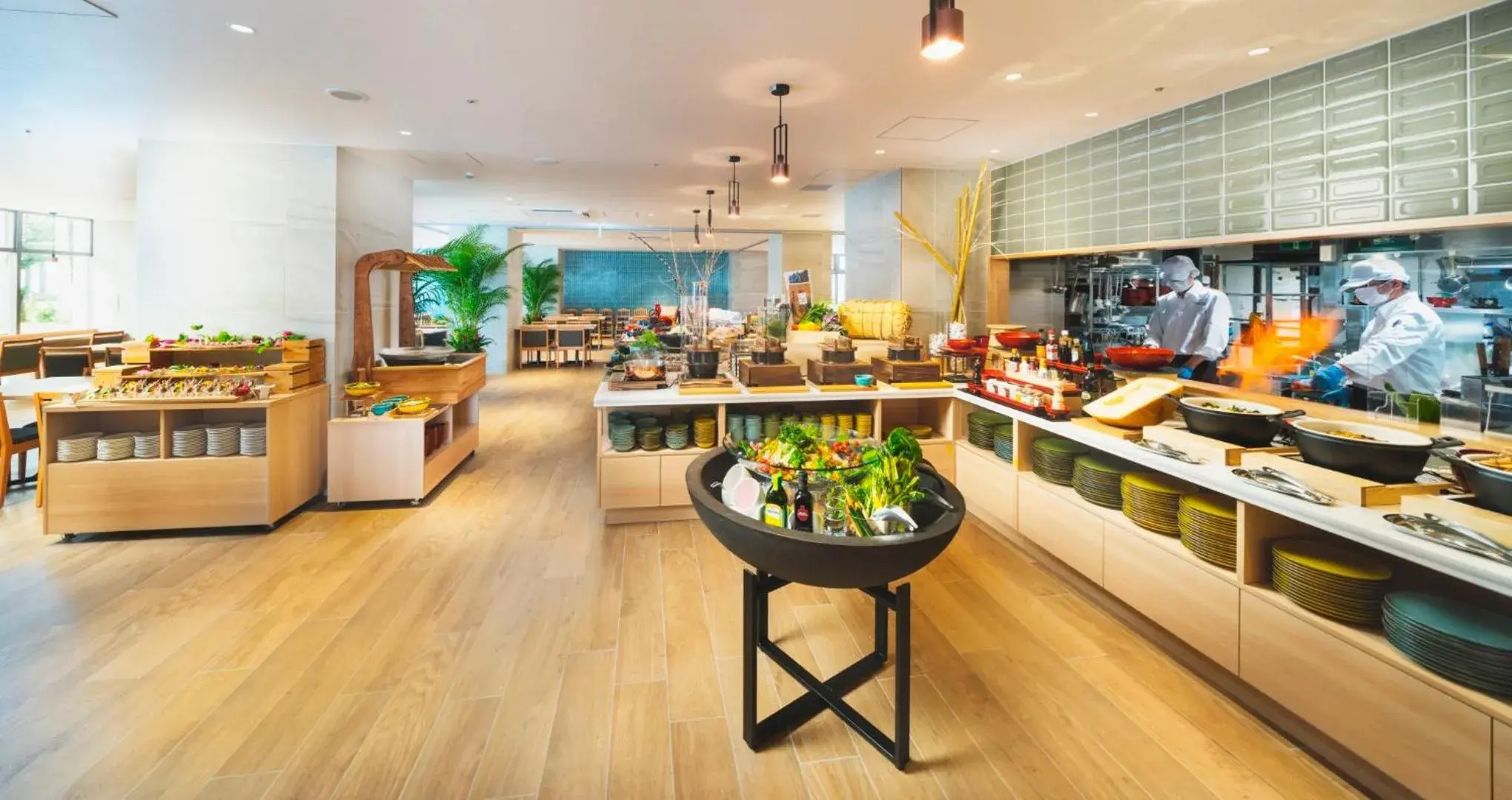 Breakfast in HOTEL SANSUI NAHA Ryukyu Onsen Naminoue-No-Yu Breakfast in HOTEL SANSUI NAHA Ryukyu Onsen Naminoue-No-Yu