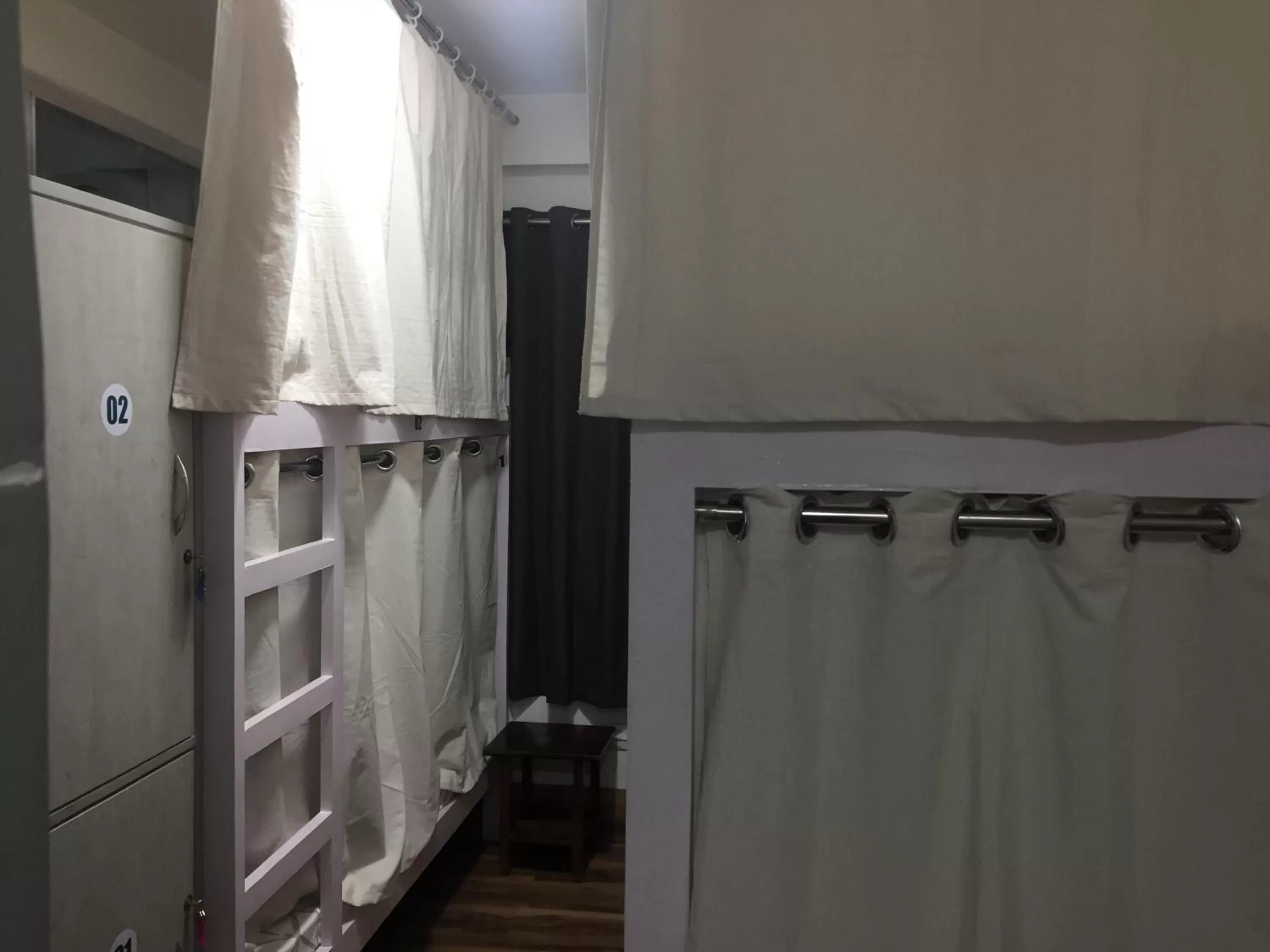 bunk bed in Sleepy Sam -The Traveller’s Hostel