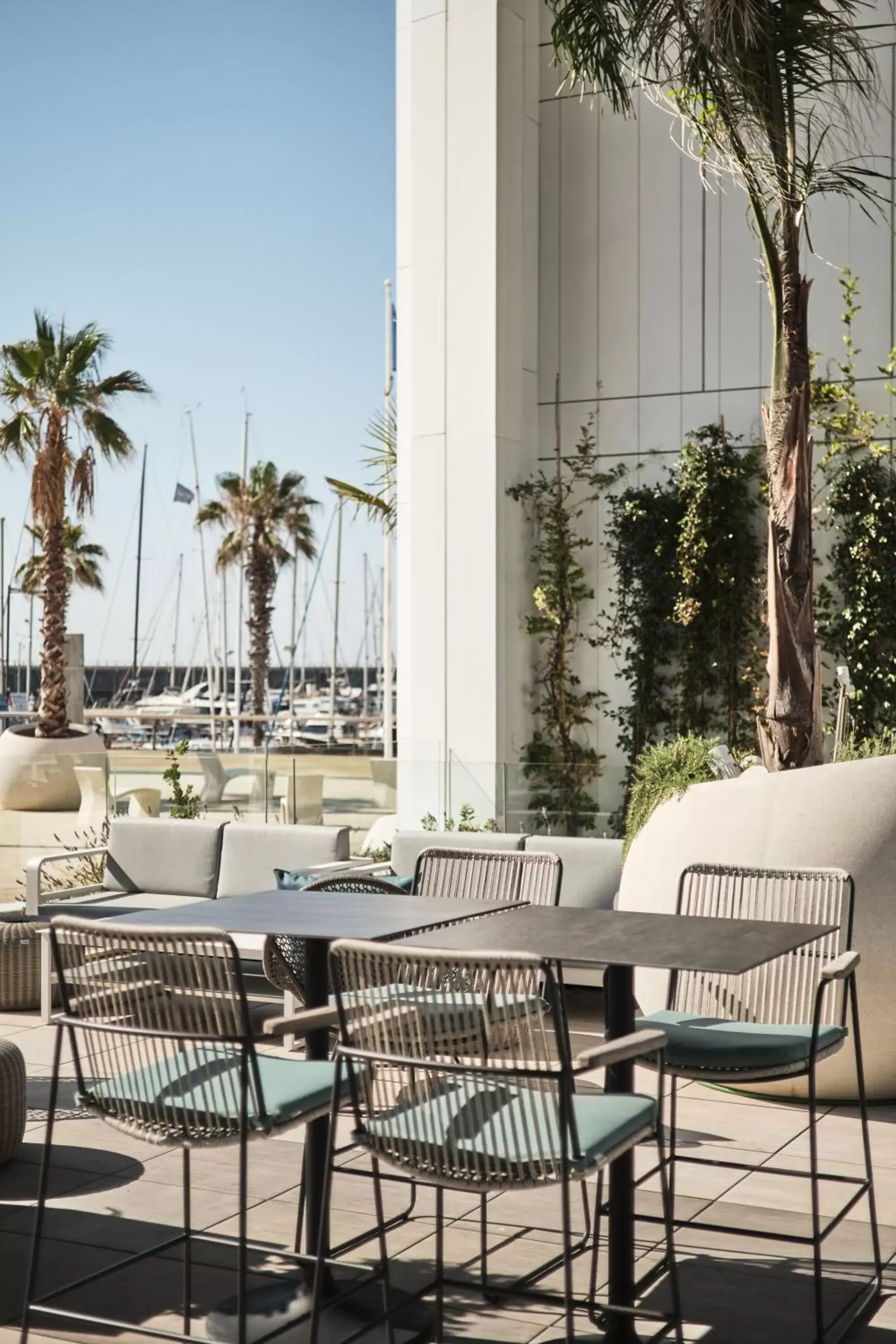 Patio, Restaurant/Places to Eat in Hotel Marina Badalona