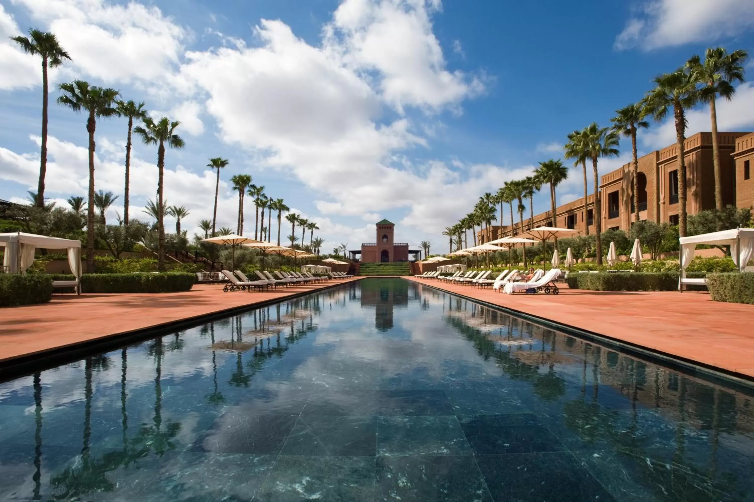 Floor plan, Swimming Pool in Selman Marrakech