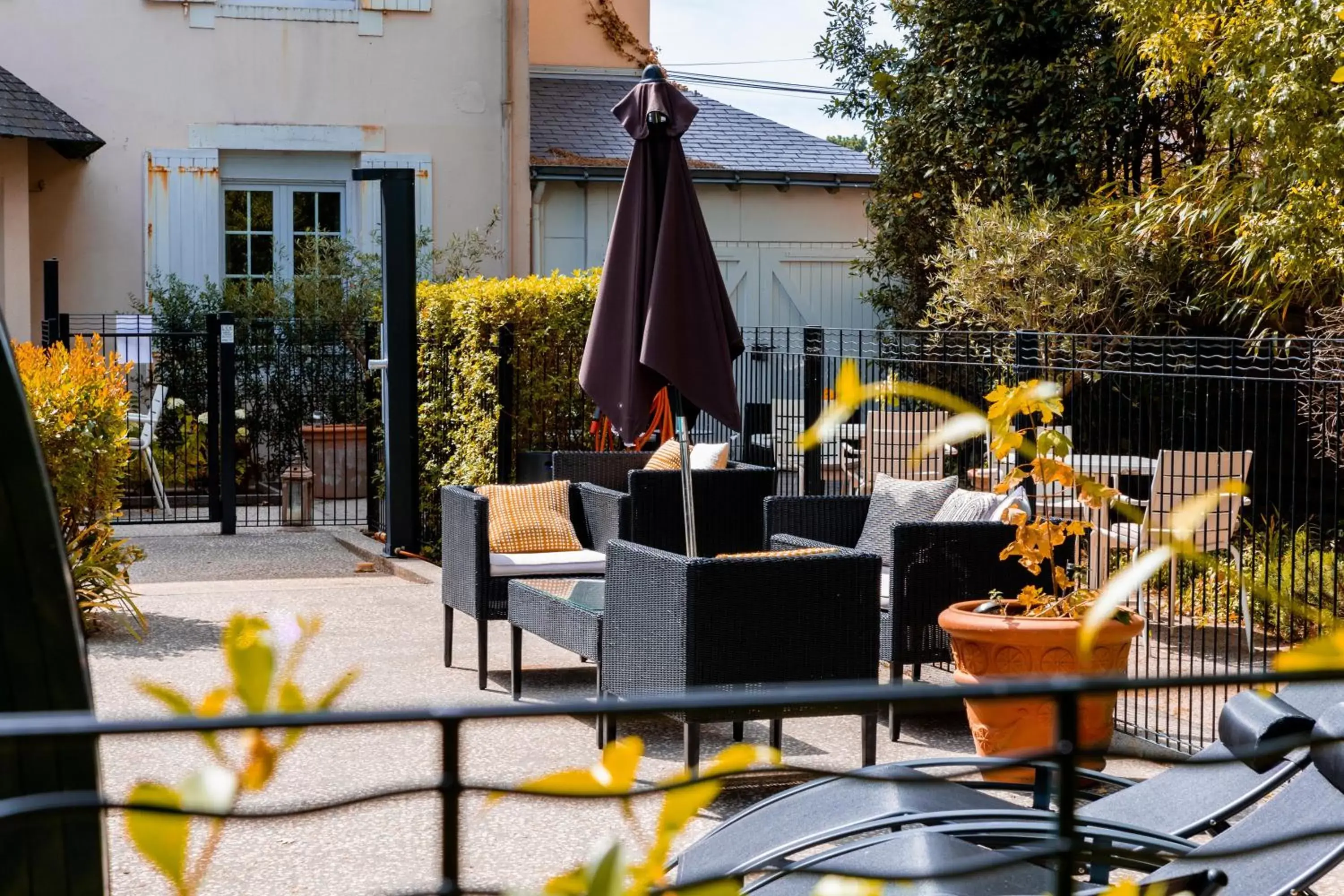 Garden in Hôtel Villa Flornoy Pornichet Baie de la Baule