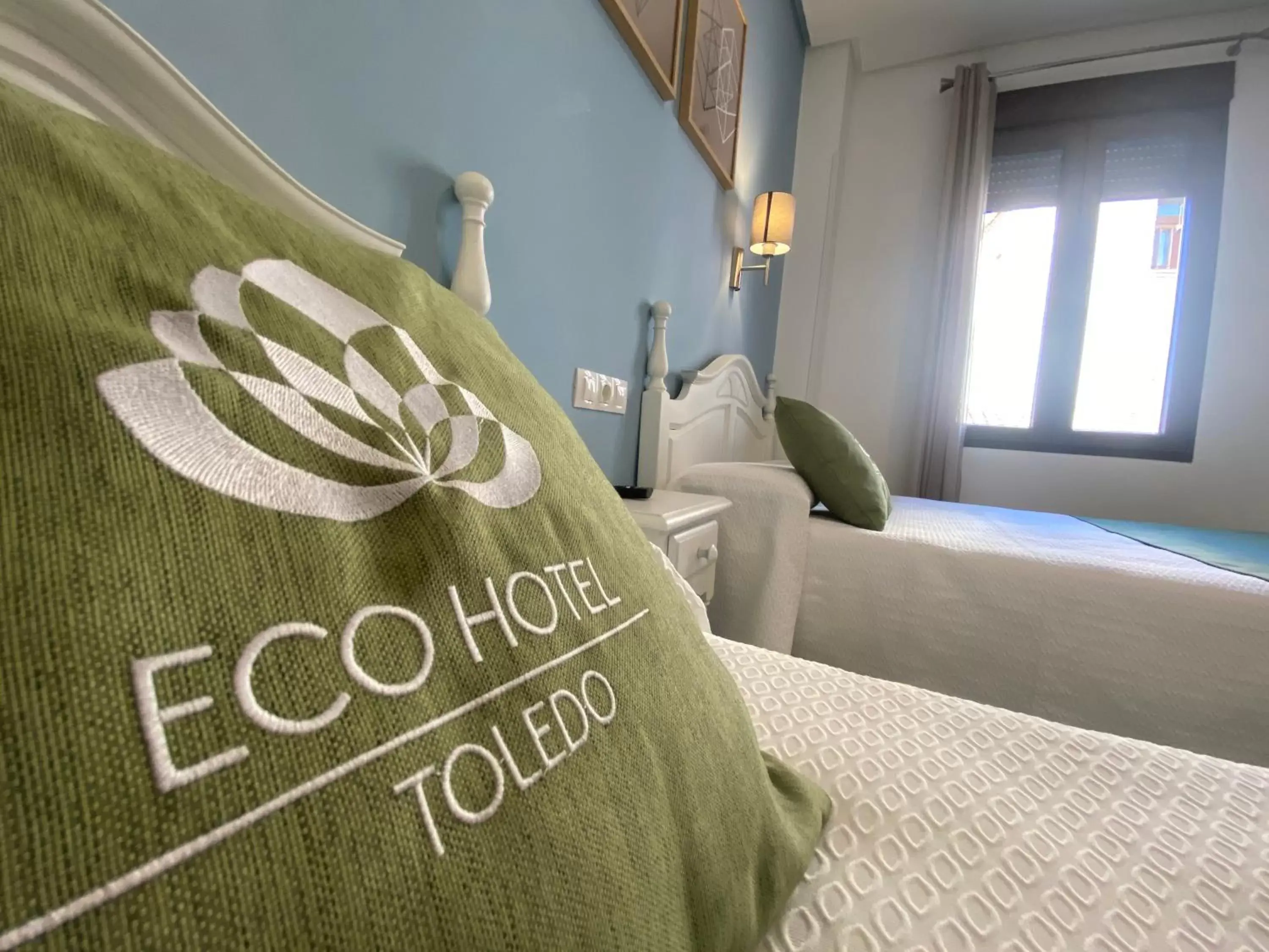 Bed in Eco Hotel Toledo