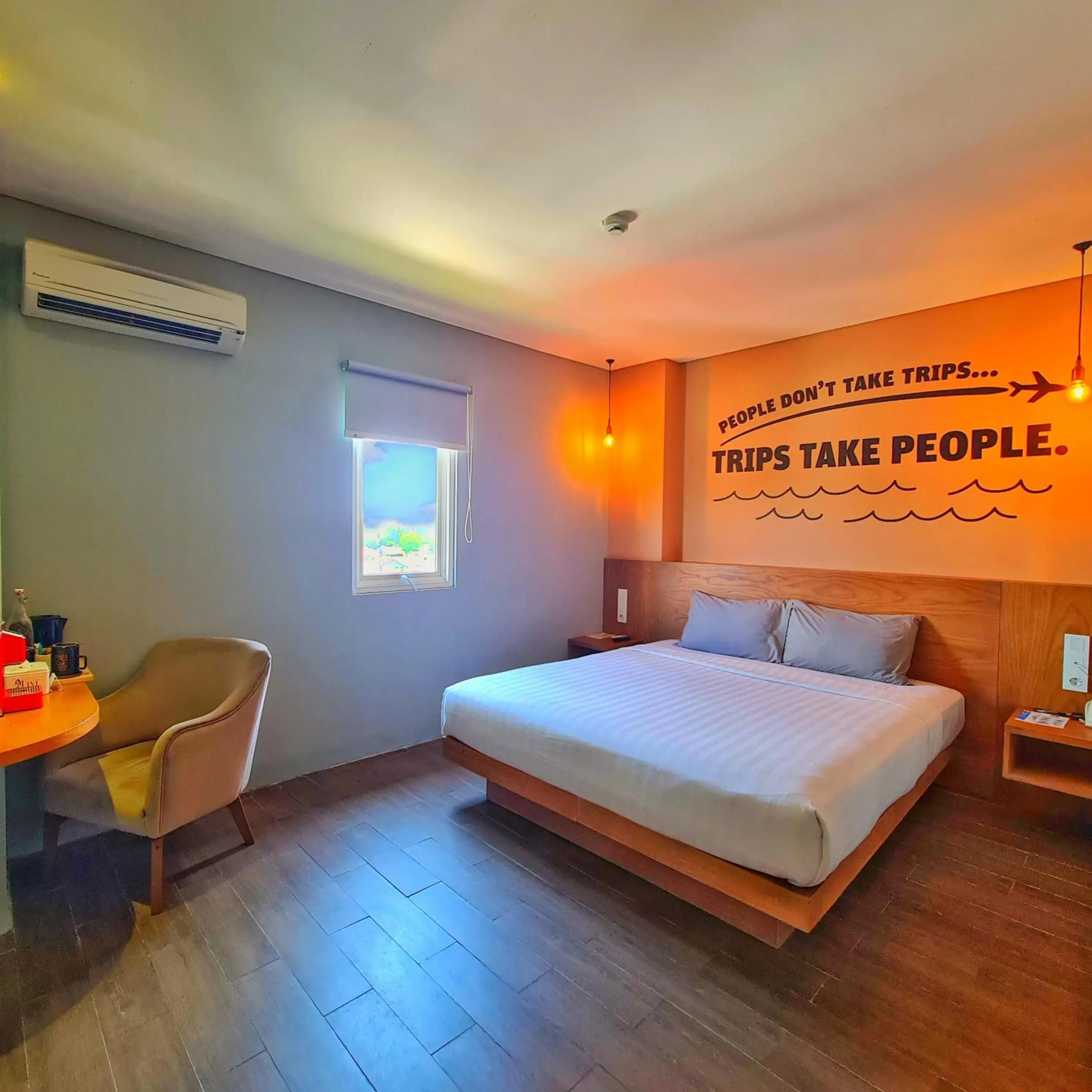 Bed in Radja Art and Boutique Hotel Simpang Lima