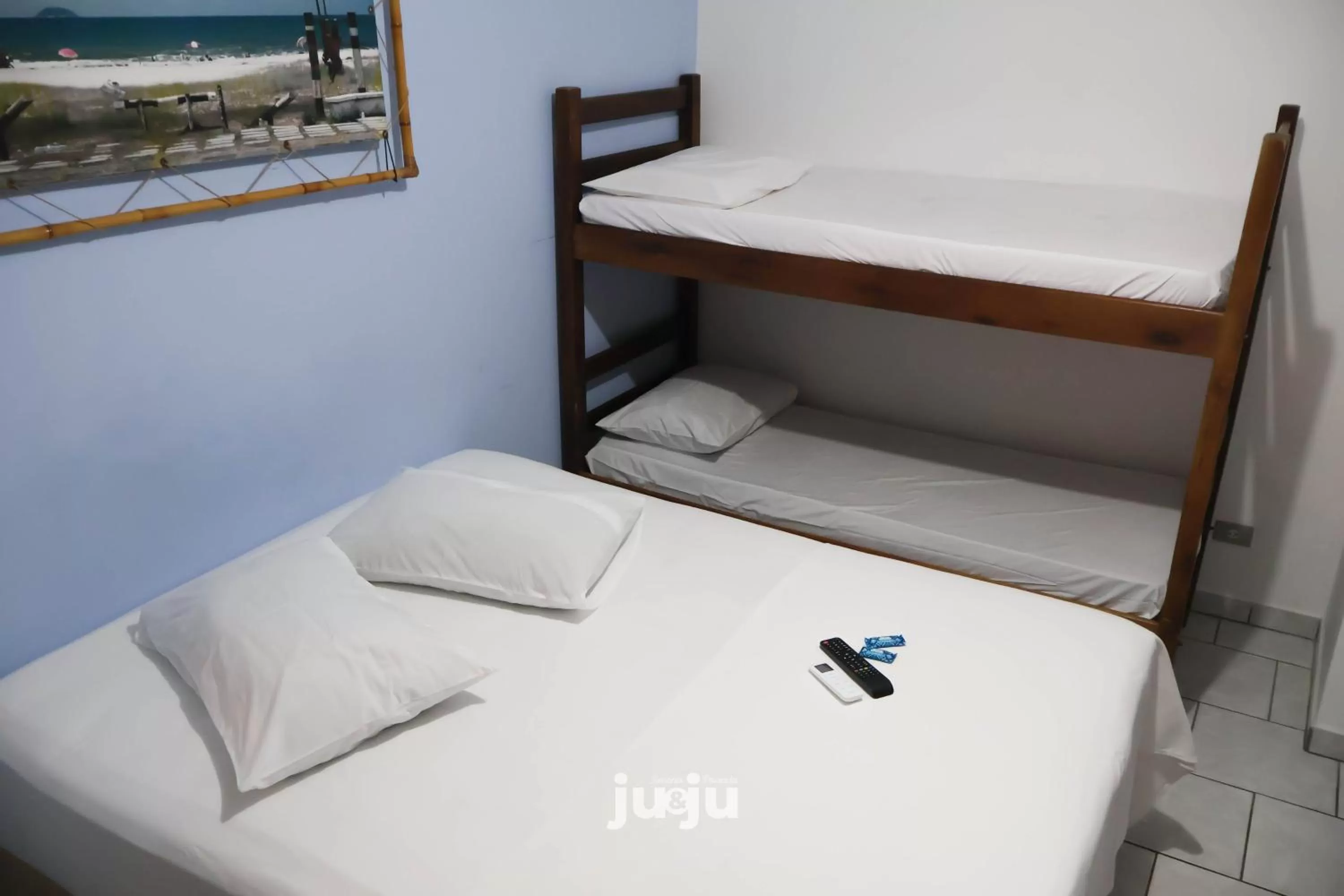 Bed in Pousada Ju&Ju à 400 mts DA PRAIA