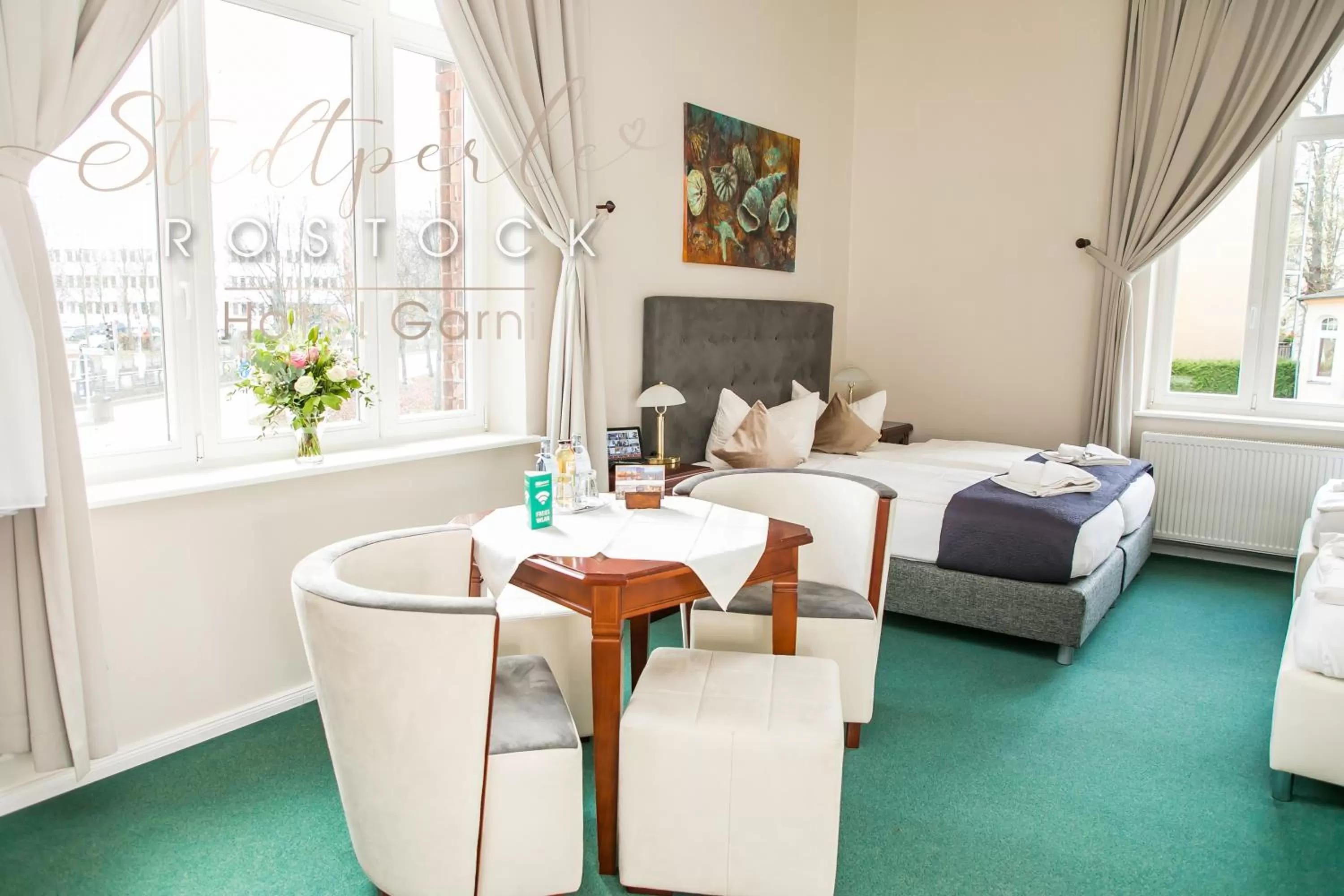 Photo of the whole room, Bed in Stadtperle Rostock