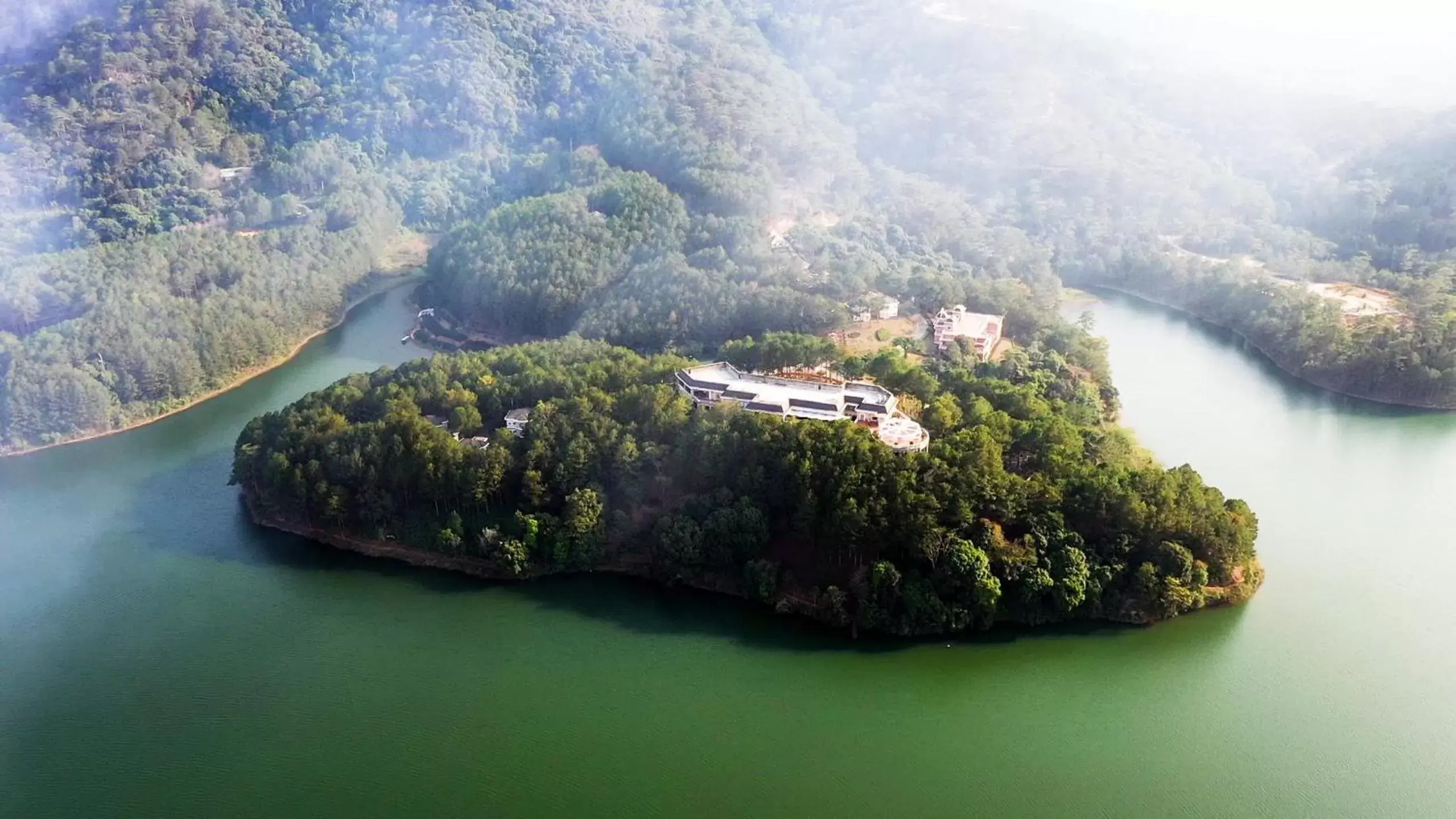 Property building, Bird's-eye View in Dalat Edensee Lake Resort & Spa