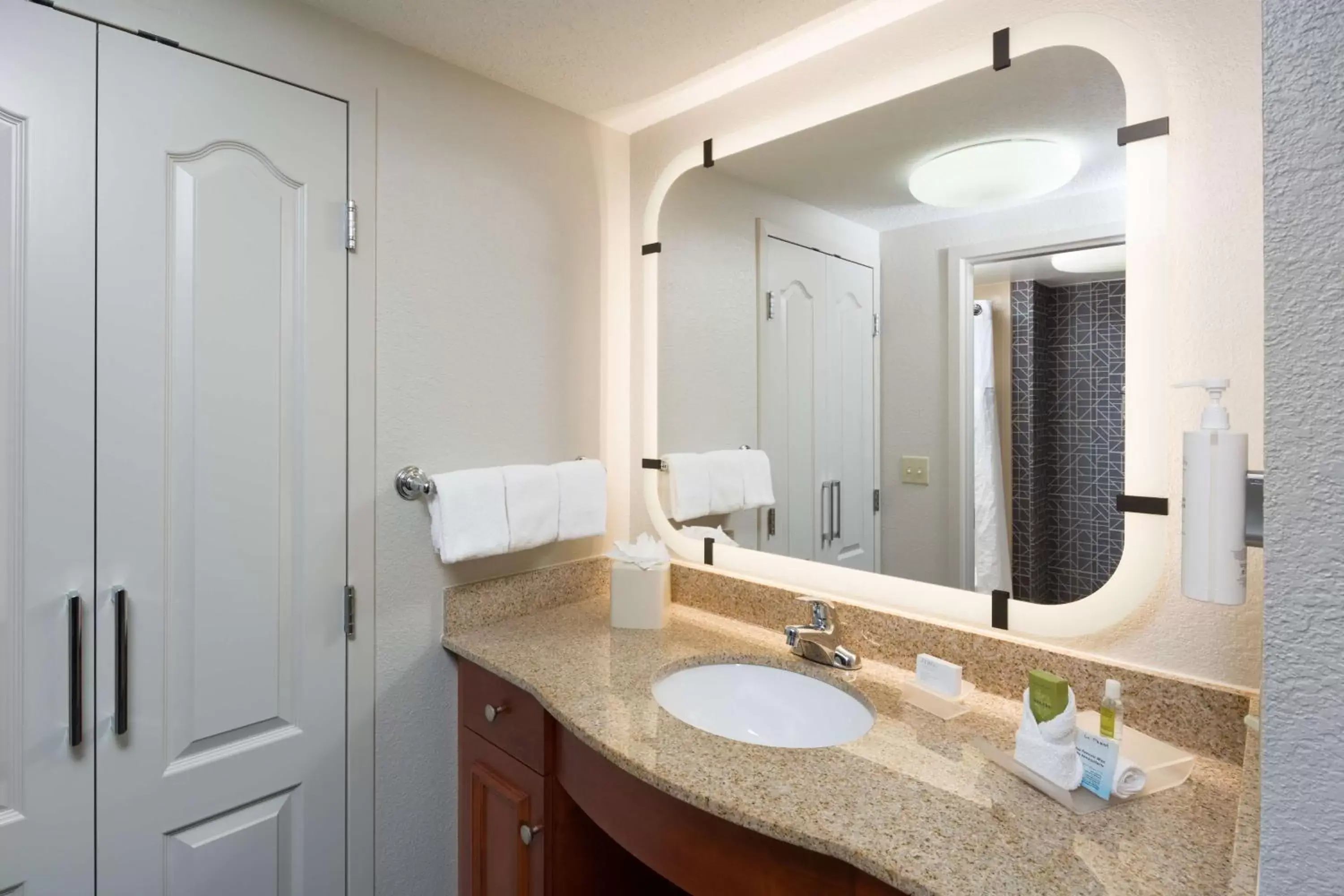 Bathroom in Homewood Suites by Hilton Newburgh-Stewart Airport