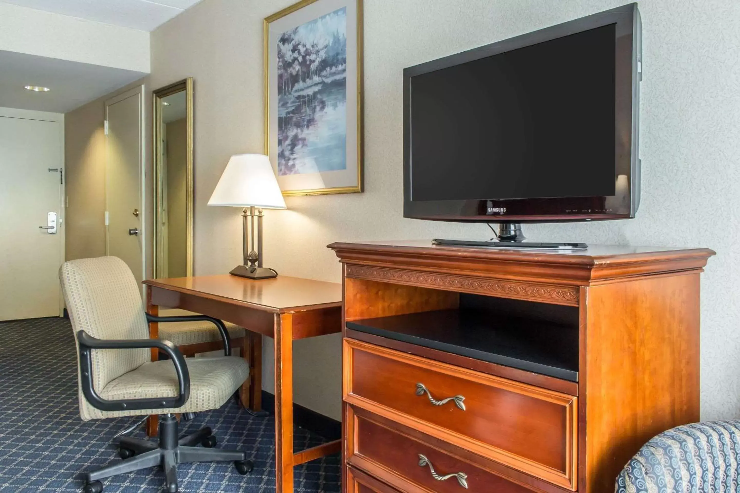 Photo of the whole room, TV/Entertainment Center in Clarion Hotel and Conference Center