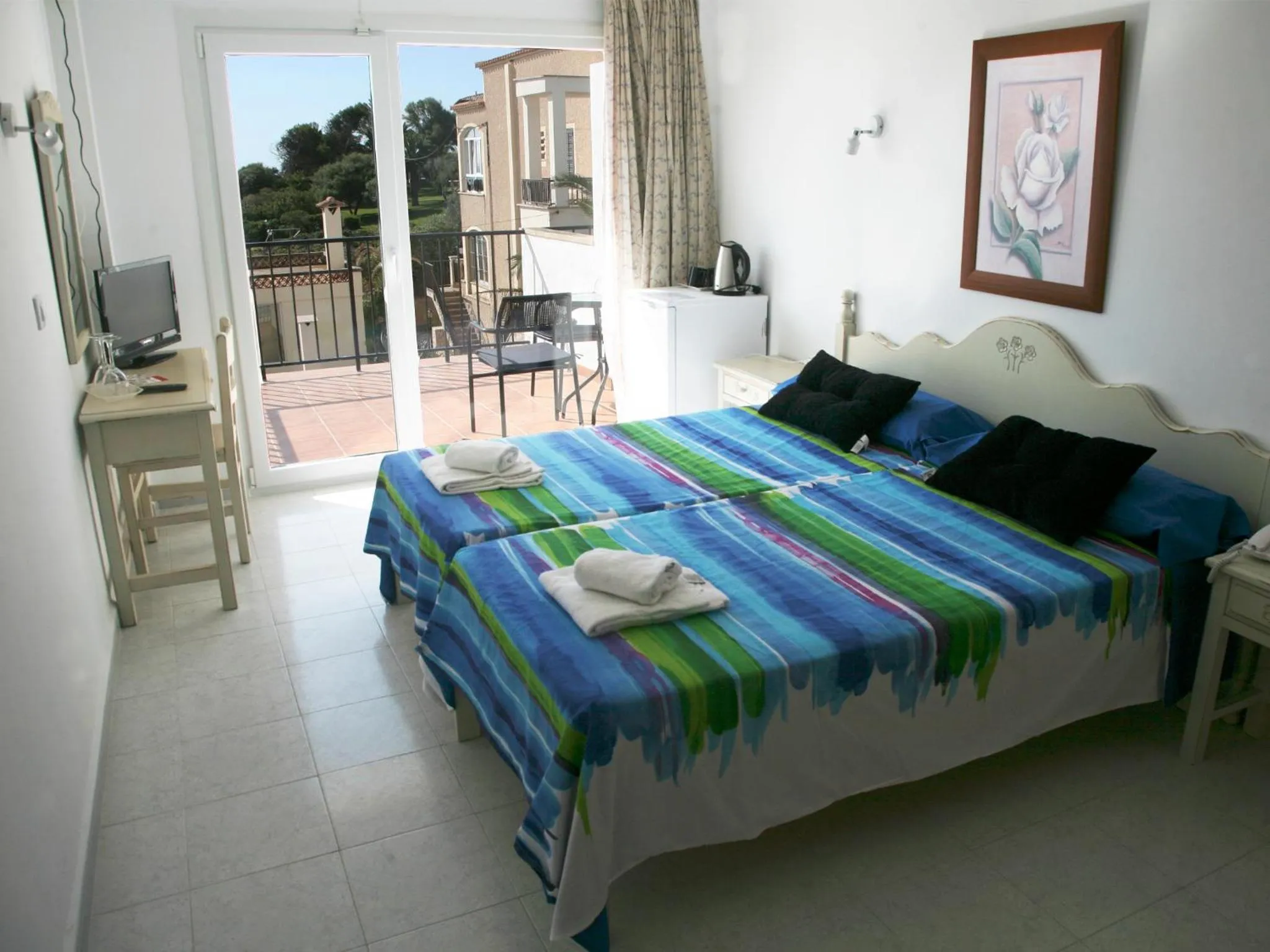 Bedroom, Bed in Hotel Rocamar