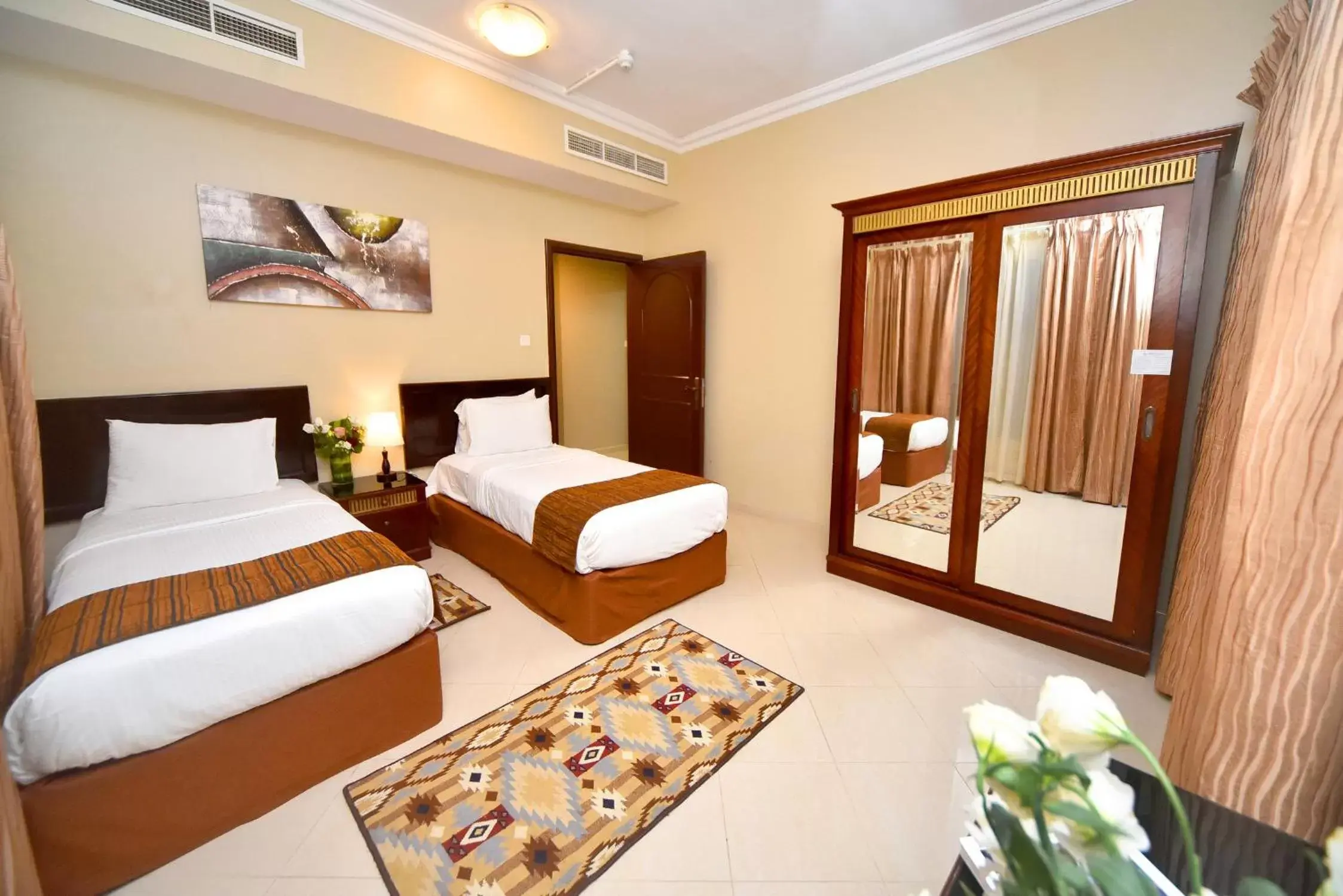 Bedroom, Bed in Emirates Stars Hotel Apartments Sharjah