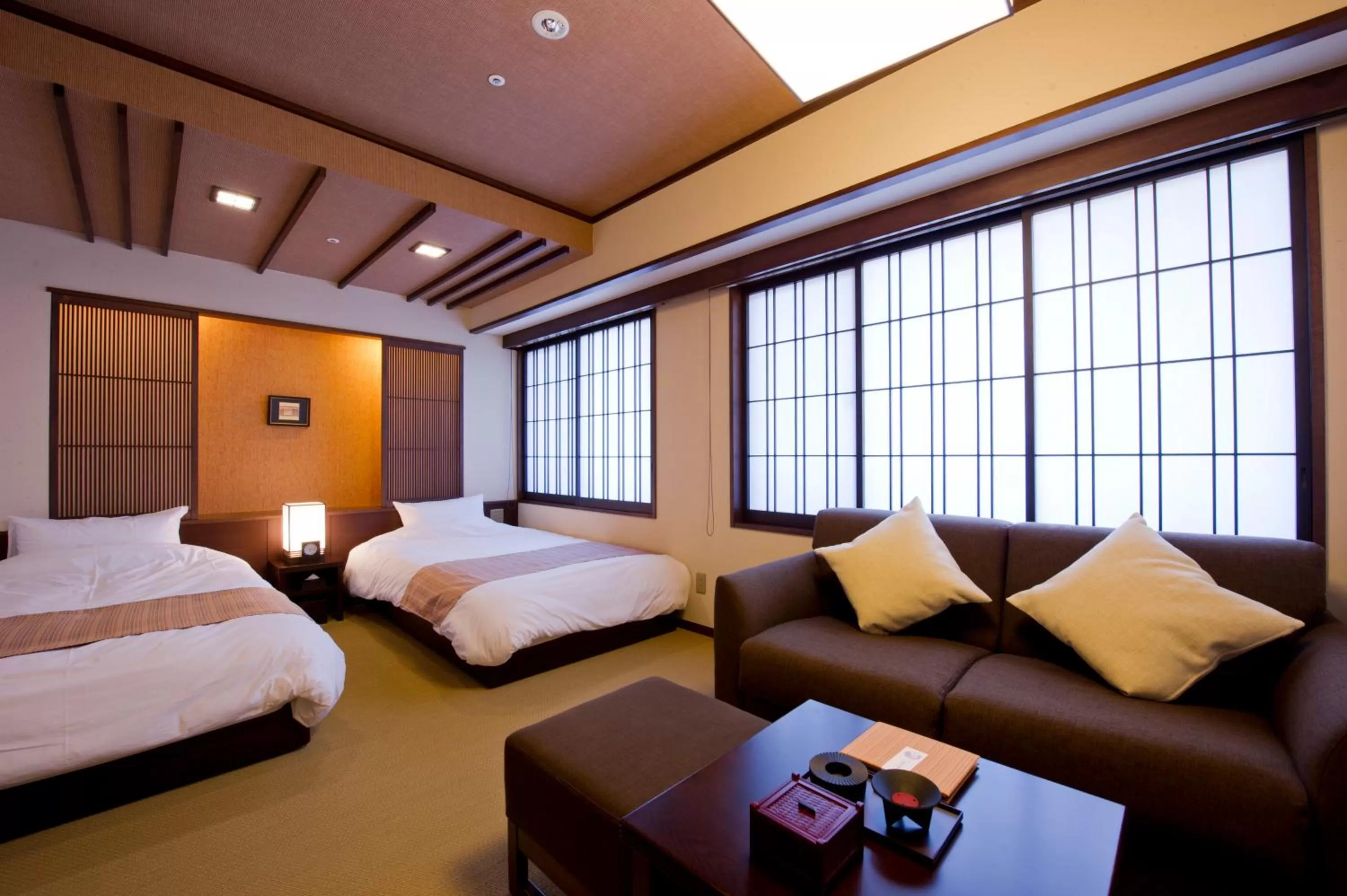 Photo of the whole room, Bed in Kadensho, Arashiyama Onsen, Kyoto - Kyoritsu Resort