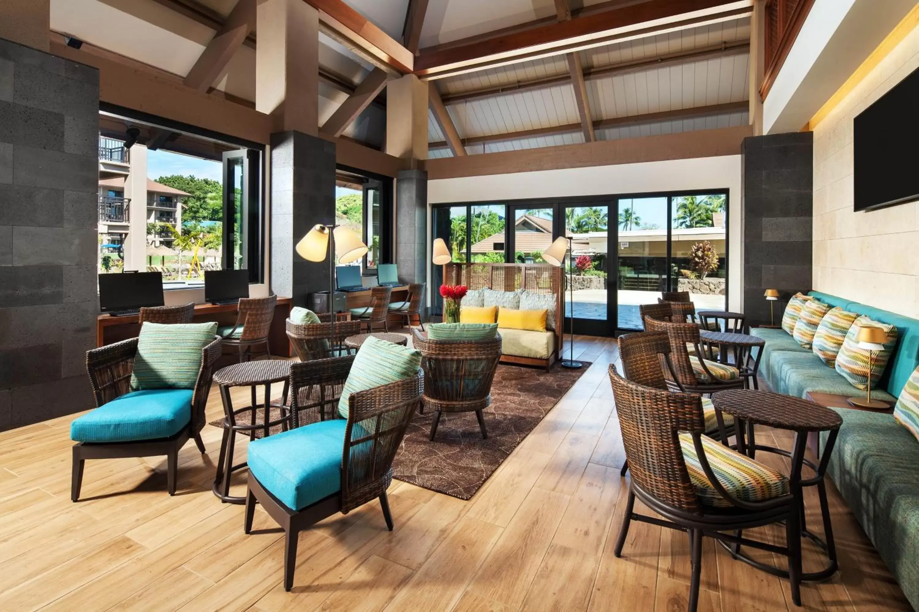 Lobby or reception, Restaurant/Places to Eat in Sheraton Kauai Resort Villas
