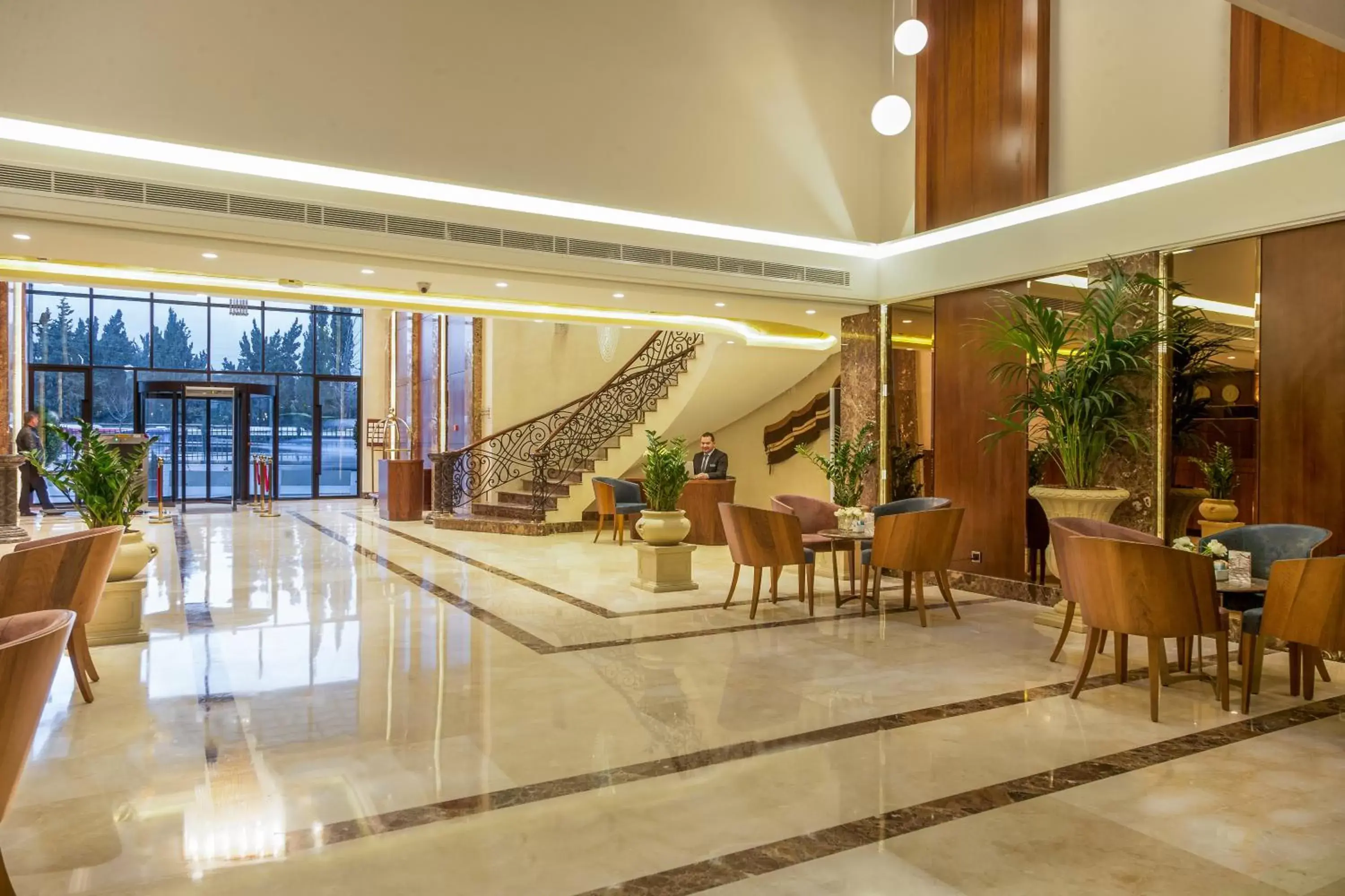 Lobby or reception, Restaurant/Places to Eat in Gerasa Hotel