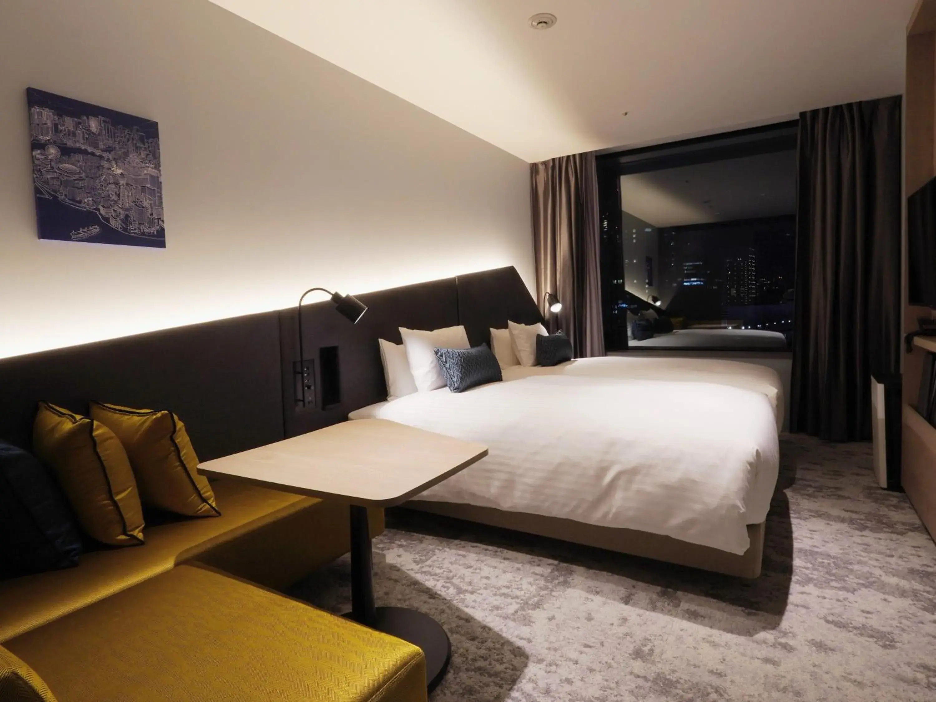 Photo of the whole room, Bed in Hotel Intergate Osaka Umeda
