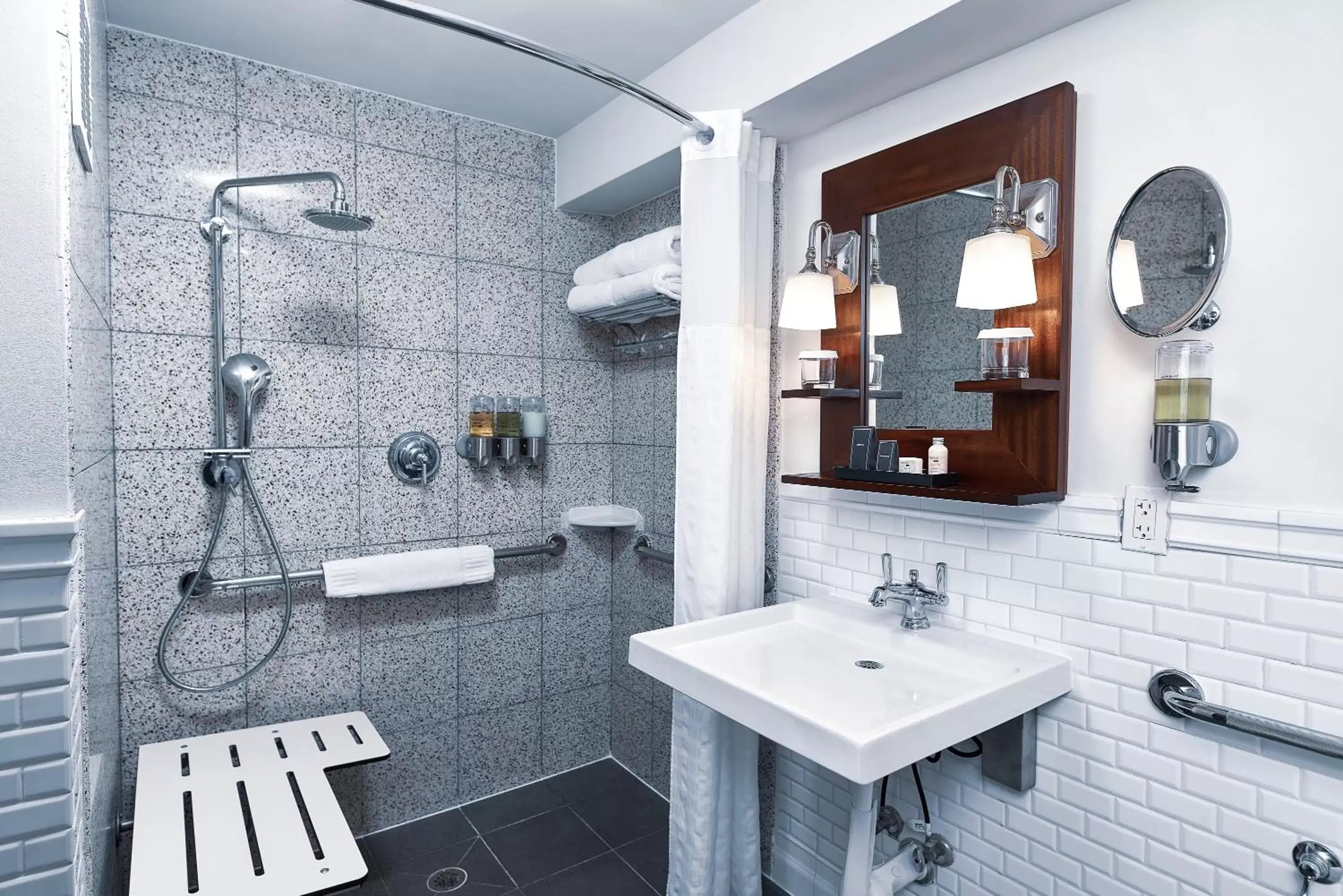 Shower, Bathroom in National Hotel, An Adult Only Oceanfront Resort