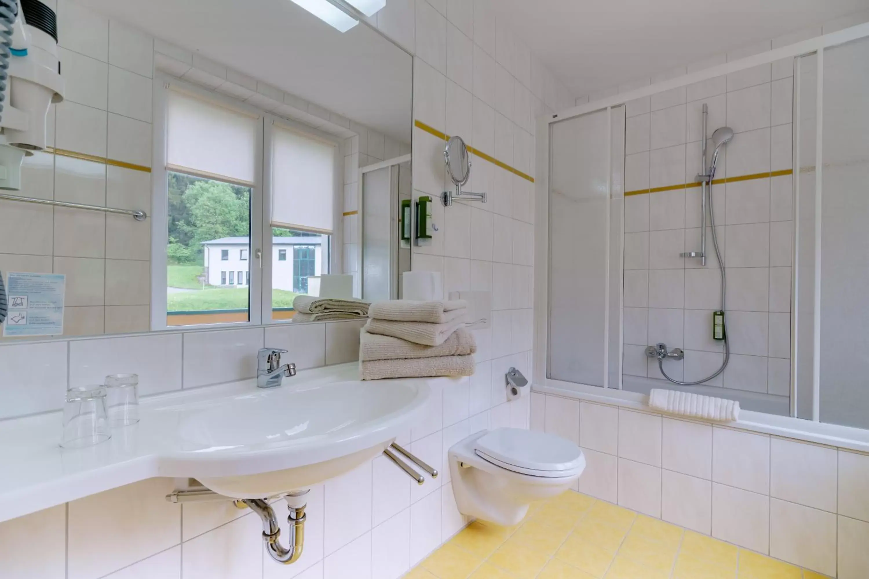 Shower, Bathroom in Waldhotel Vogtland