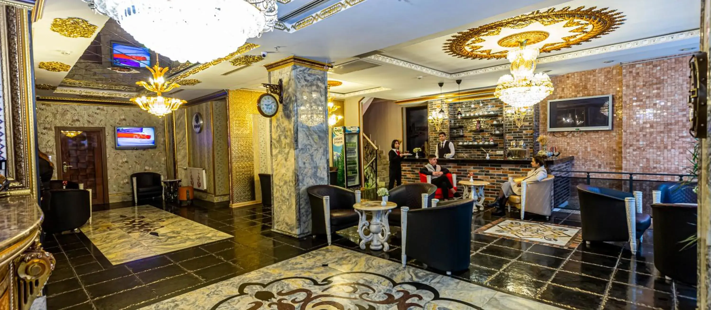 Communal lounge/ TV room, Lounge/Bar in Laleli Blue Marmaray Hotel