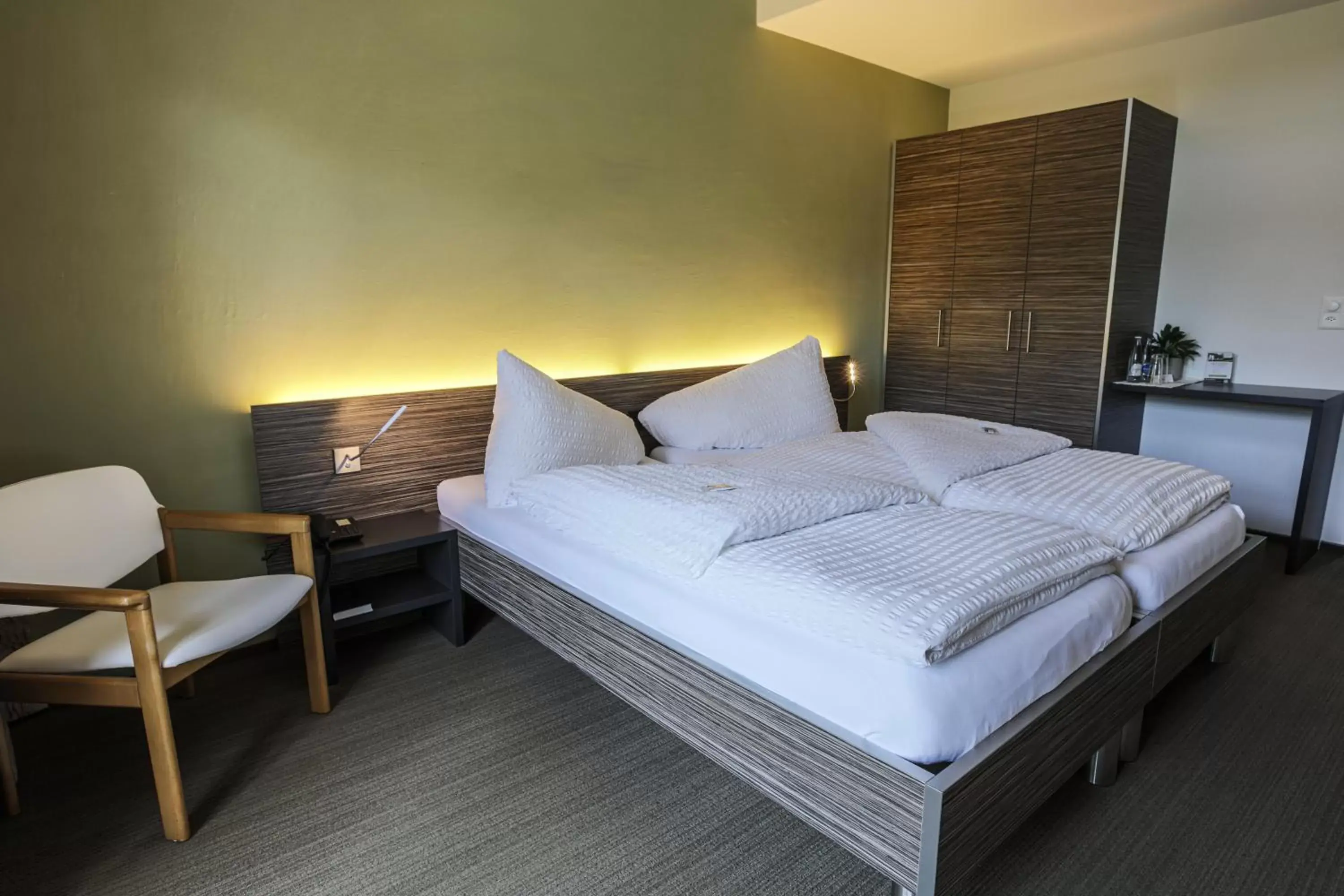 Bed in Hotel Restaurant Seegarten