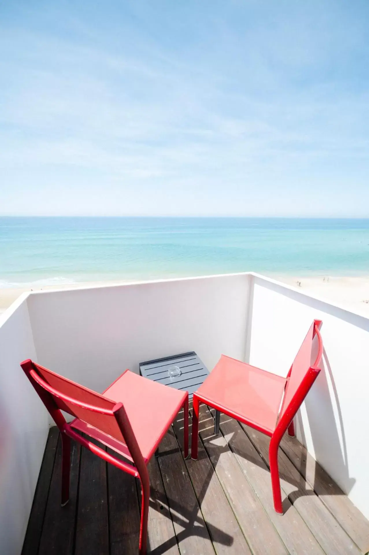 View (from property/room), Balcony/Terrace in Le Grand Hotel de la Plage