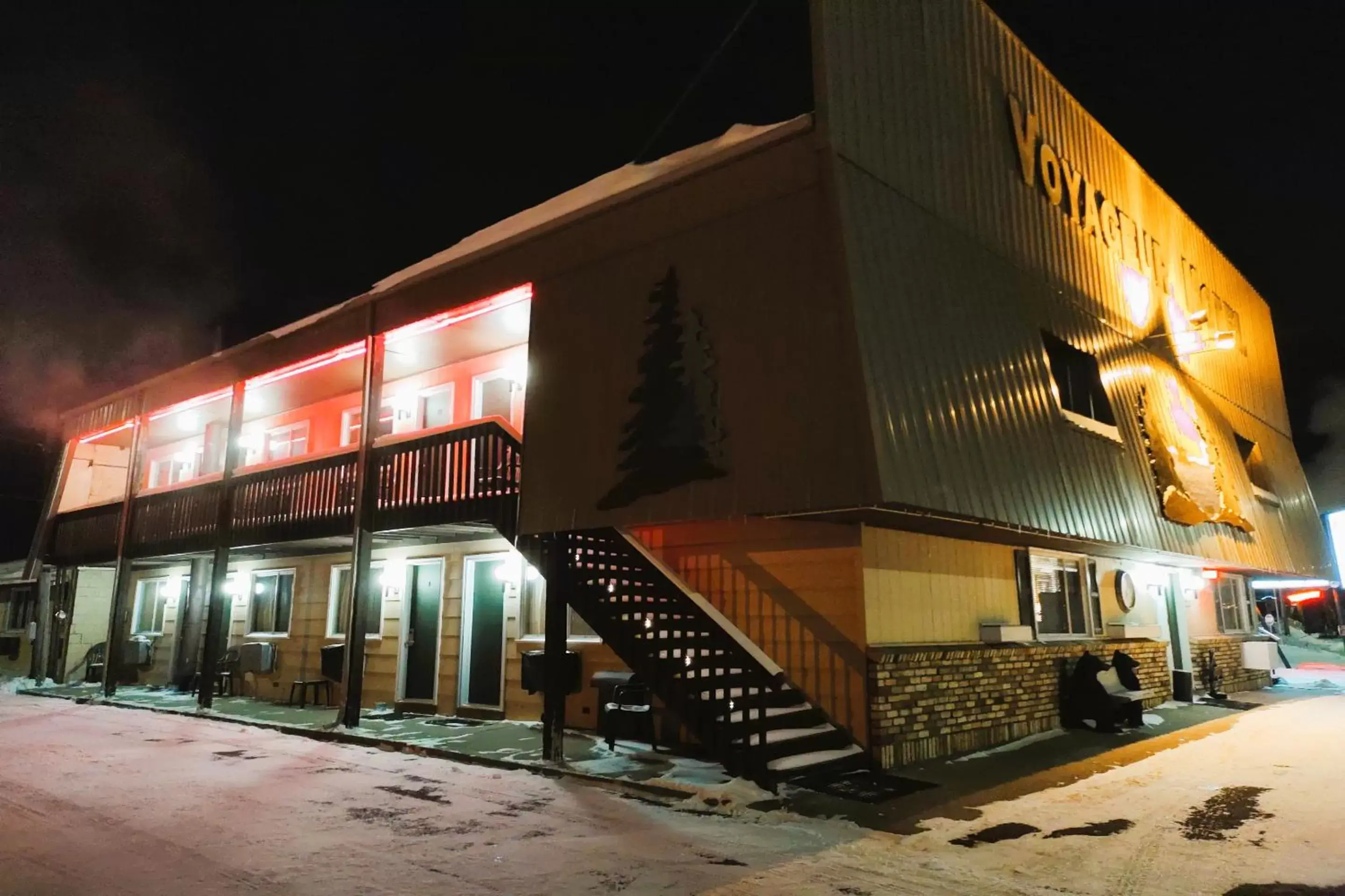 Facade/entrance, Property Building in Love Hotels Voyageur by OYO at International Falls MN