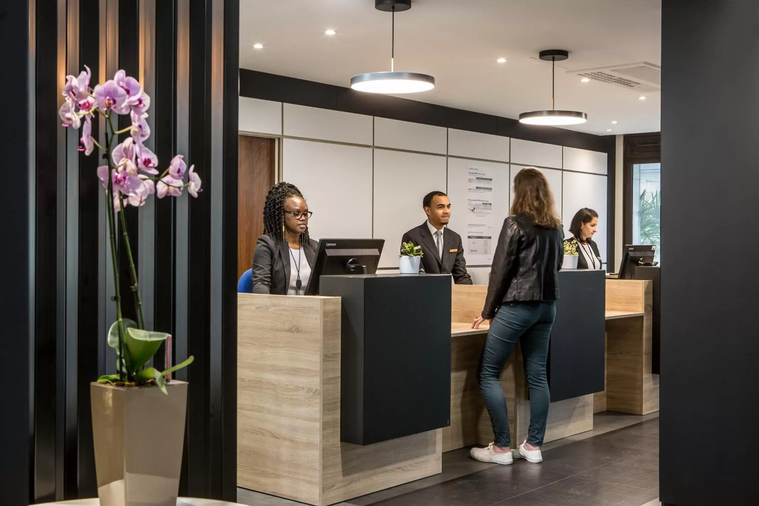Lobby or reception in Citadines La Défense Paris Lobby or reception in Citadines La Défense Paris