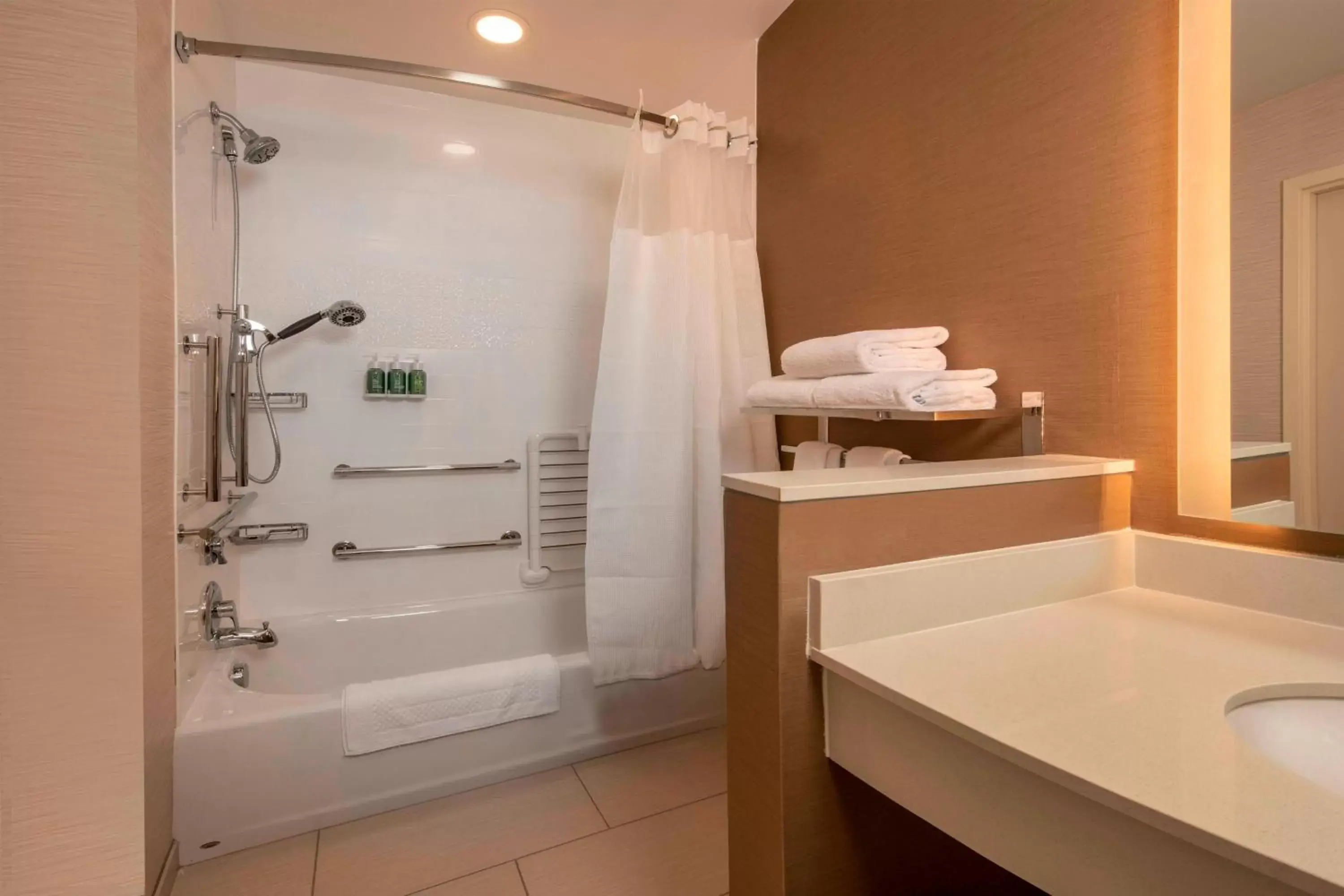 Bathroom in Fairfield Inn & Suites by Marriott Harrisburg International Airport
