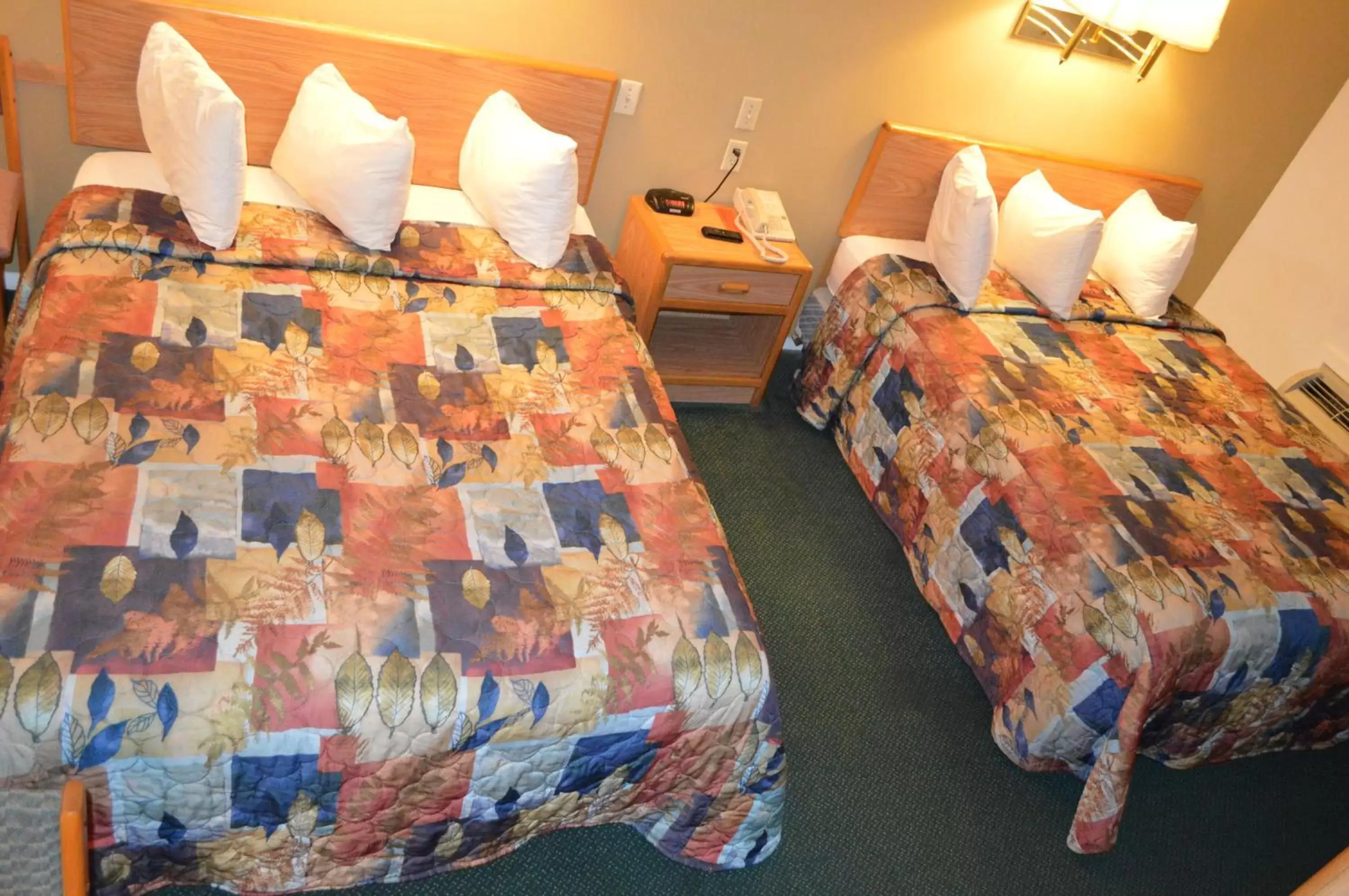 Bed in Purple Sage Motel