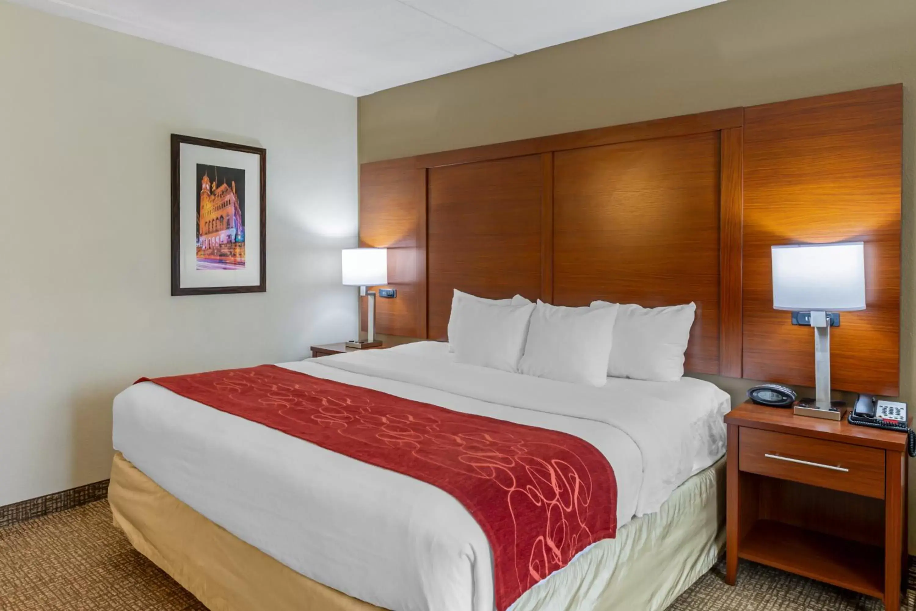 Bed in Comfort Suites at Virginia Center Commons